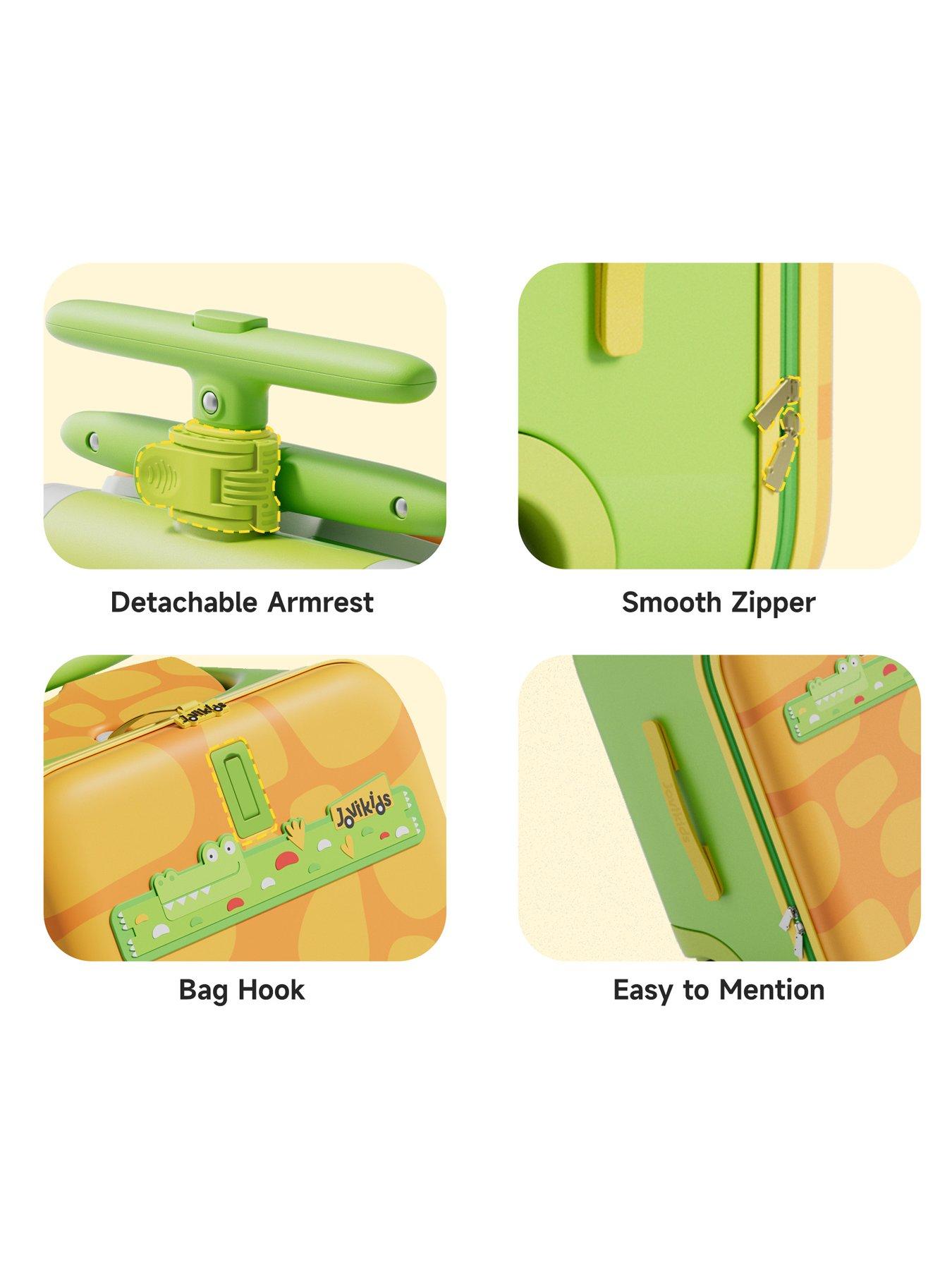 Image 3 of 7 of Jovikids 3-in-1 Children's Ride-on Suitcase - Green