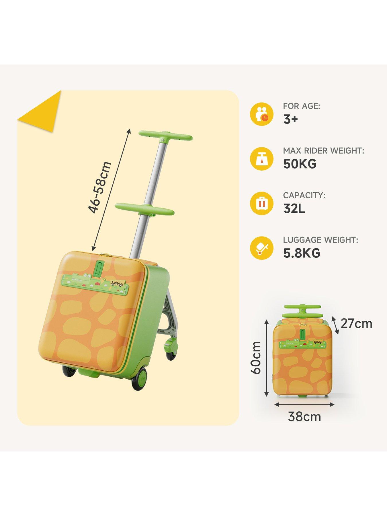 Image 7 of 7 of Jovikids 3-in-1 Children's Ride-on Suitcase - Green