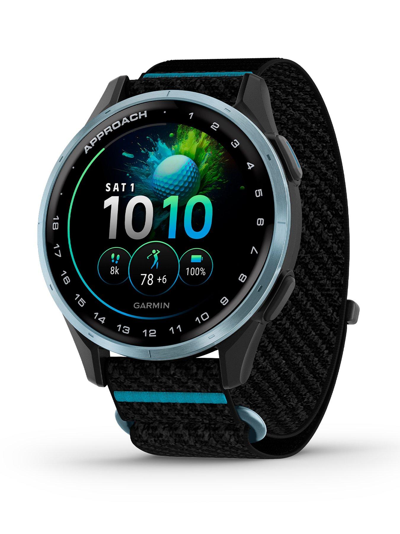 Garmin Approach J1 GPS Junior Golf Watch - 43 mm, Black/Azure | Very
