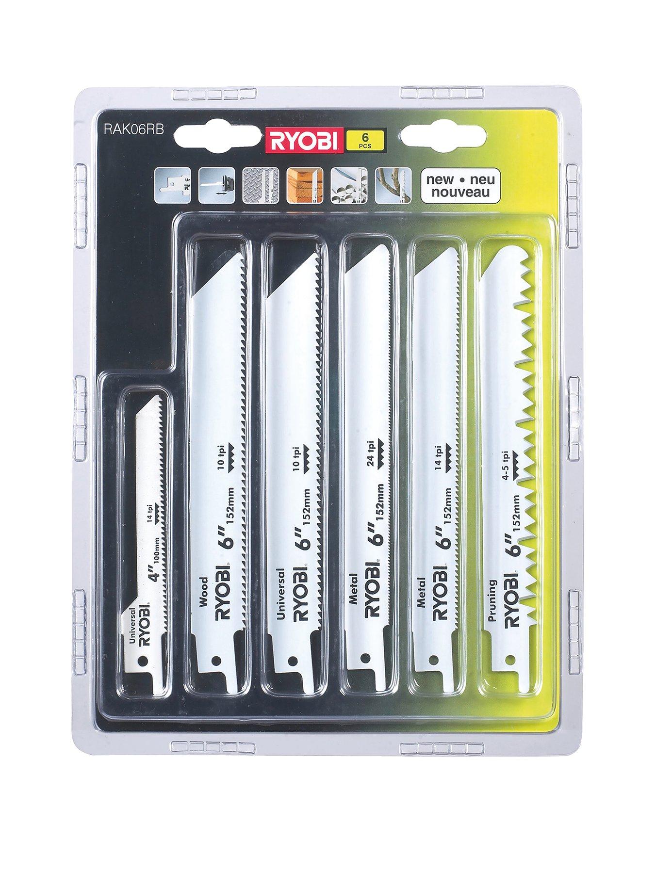 RYOBI RAK06Rb 6Pc Recip Saw Set