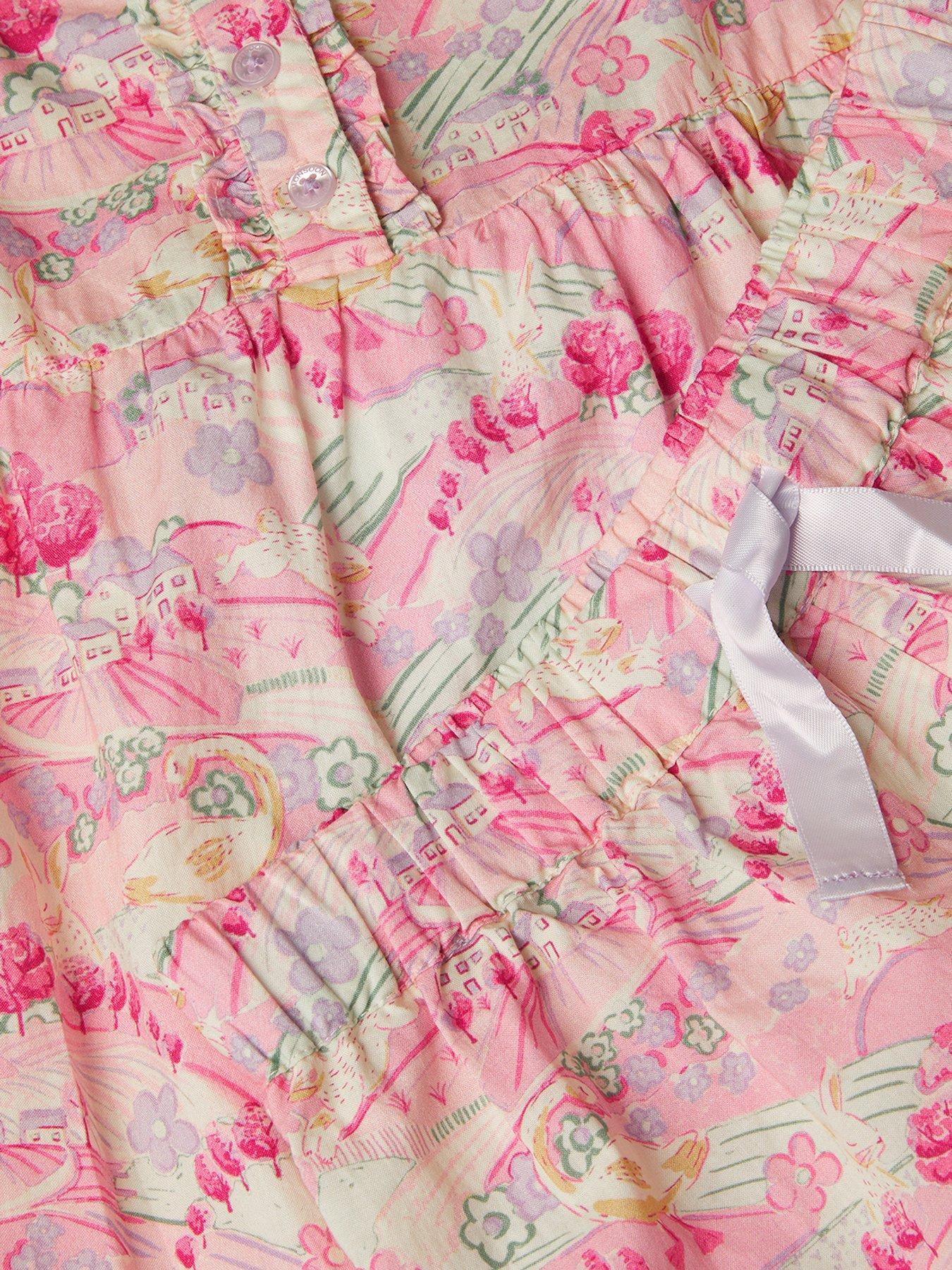 Image 3 of 3 of Monsoon Girls Easter Print Woven Pyjamas - Pink