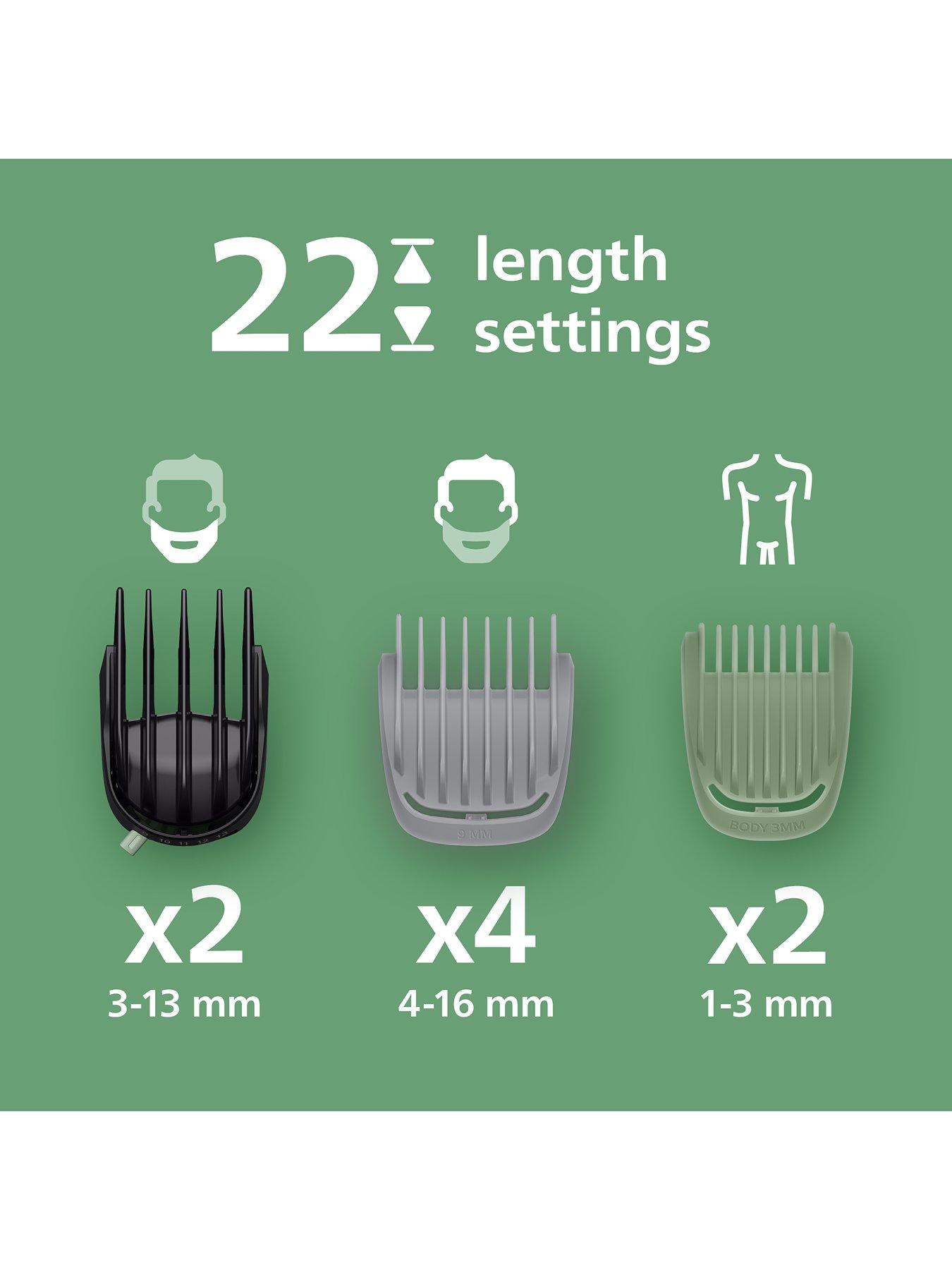 Image 3 of 8 of Philips Multigroom 7000 Series All-in-One 17-Piece Trimmer - Beard, Hair &amp; Nose, Self-sharpening Blades, 22 Length Settings (0.5-16 mm), MG7941/15