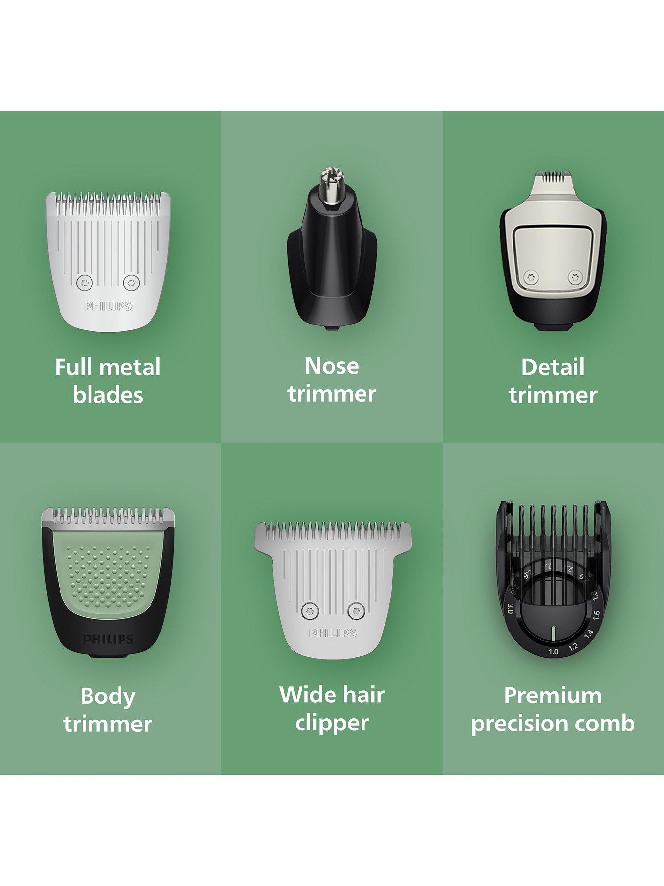 Image 4 of 8 of Philips Multigroom 7000 Series All-in-One 17-Piece Trimmer - Beard, Hair &amp; Nose, Self-sharpening Blades, 22 Length Settings (0.5-16 mm), MG7941/15