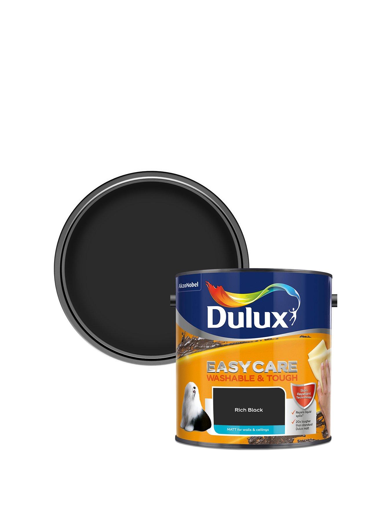 Dulux Easycare Washable  &  Tough Matt Rich Black 2.5L Paint