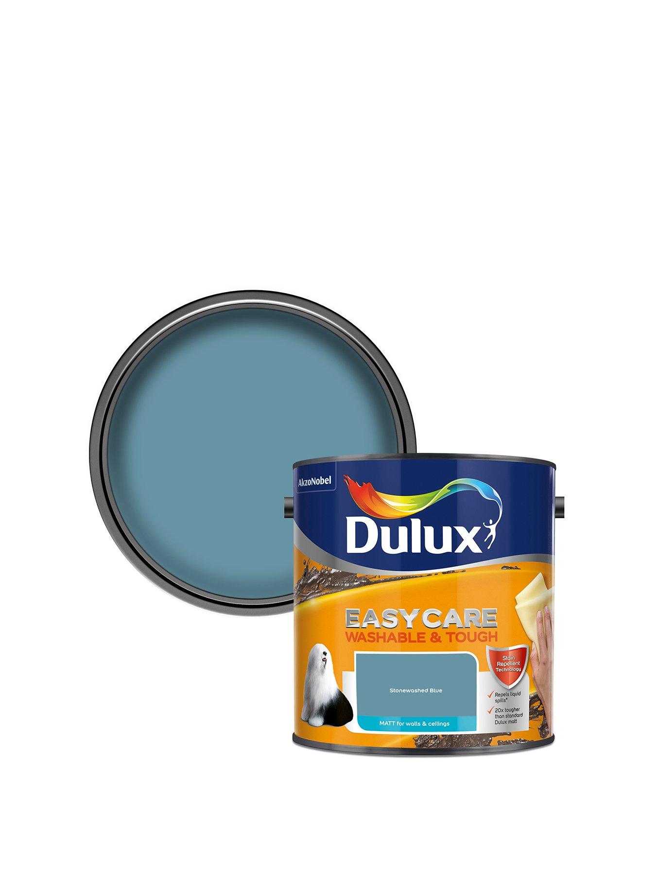 Image 1 of 6 of Dulux Easycare Washable &amp; Tough Matt Stonewashed Blue 2.5L Paint