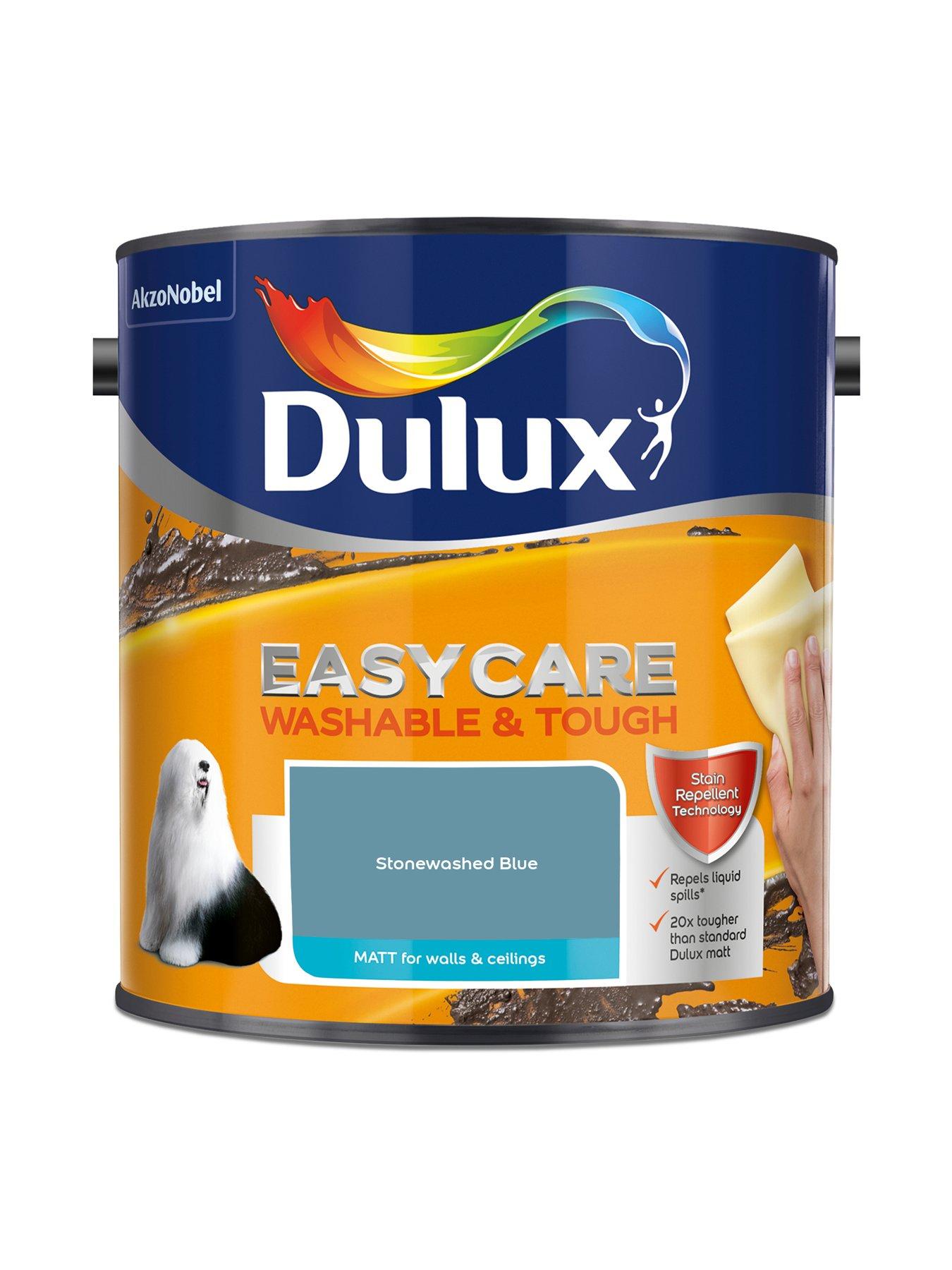 Image 2 of 6 of Dulux Easycare Washable &amp; Tough Matt Stonewashed Blue 2.5L Paint