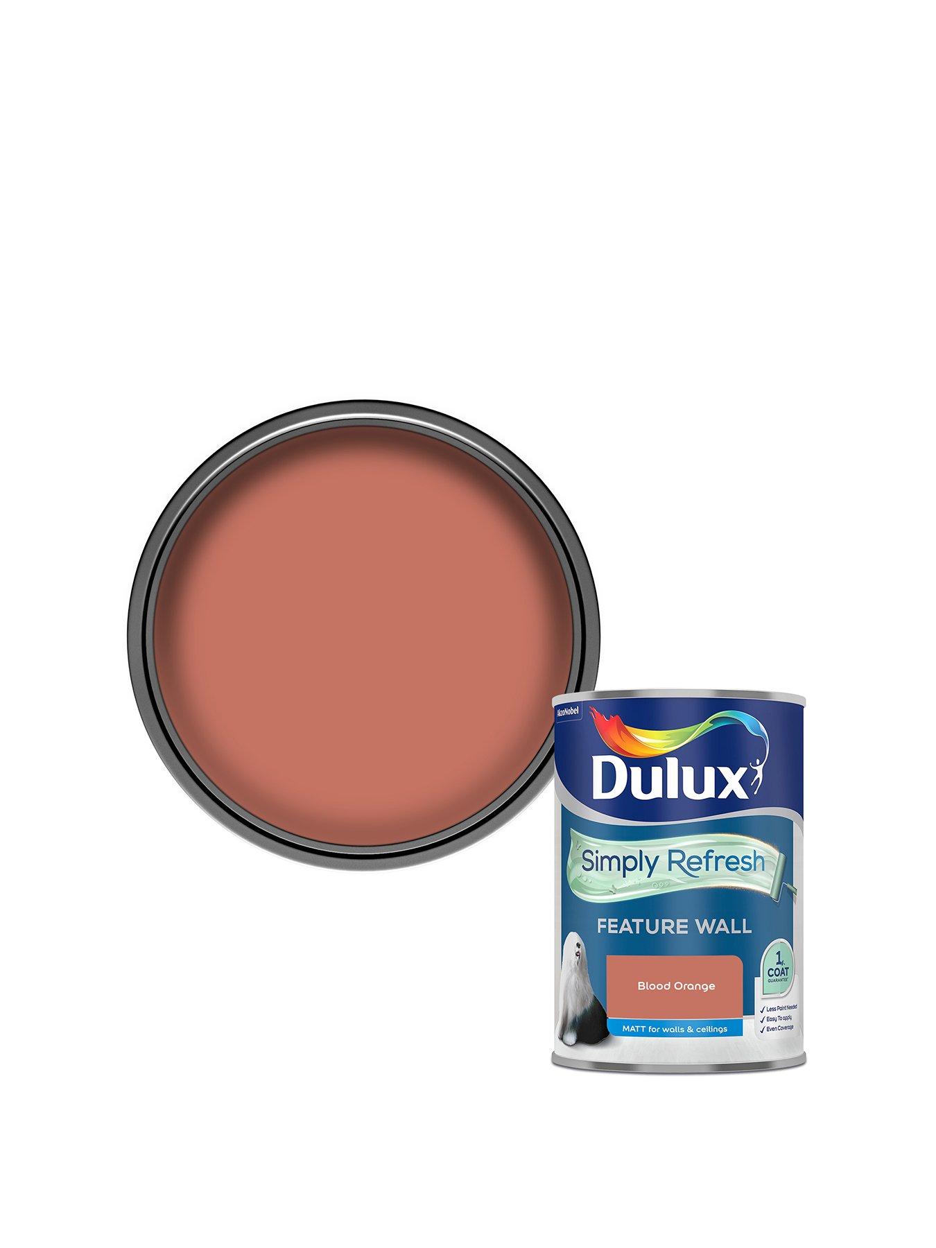 Dulux Stain Resistant One Coat Feature Wall Blood Orange 1.25L Paint