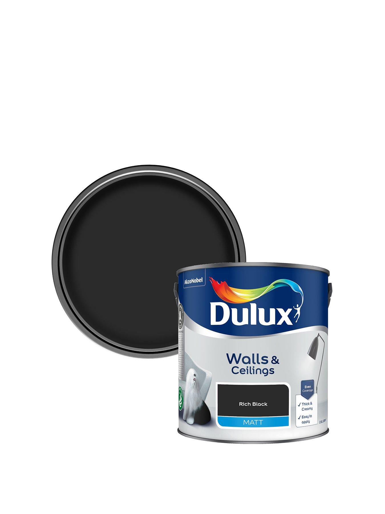 Image 2 of 7 of Dulux Matt Rich Black 2.5L Paint
