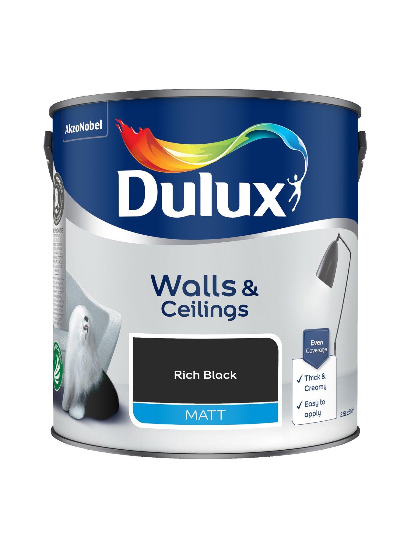 Image 3 of 7 of Dulux Matt Rich Black 2.5L Paint