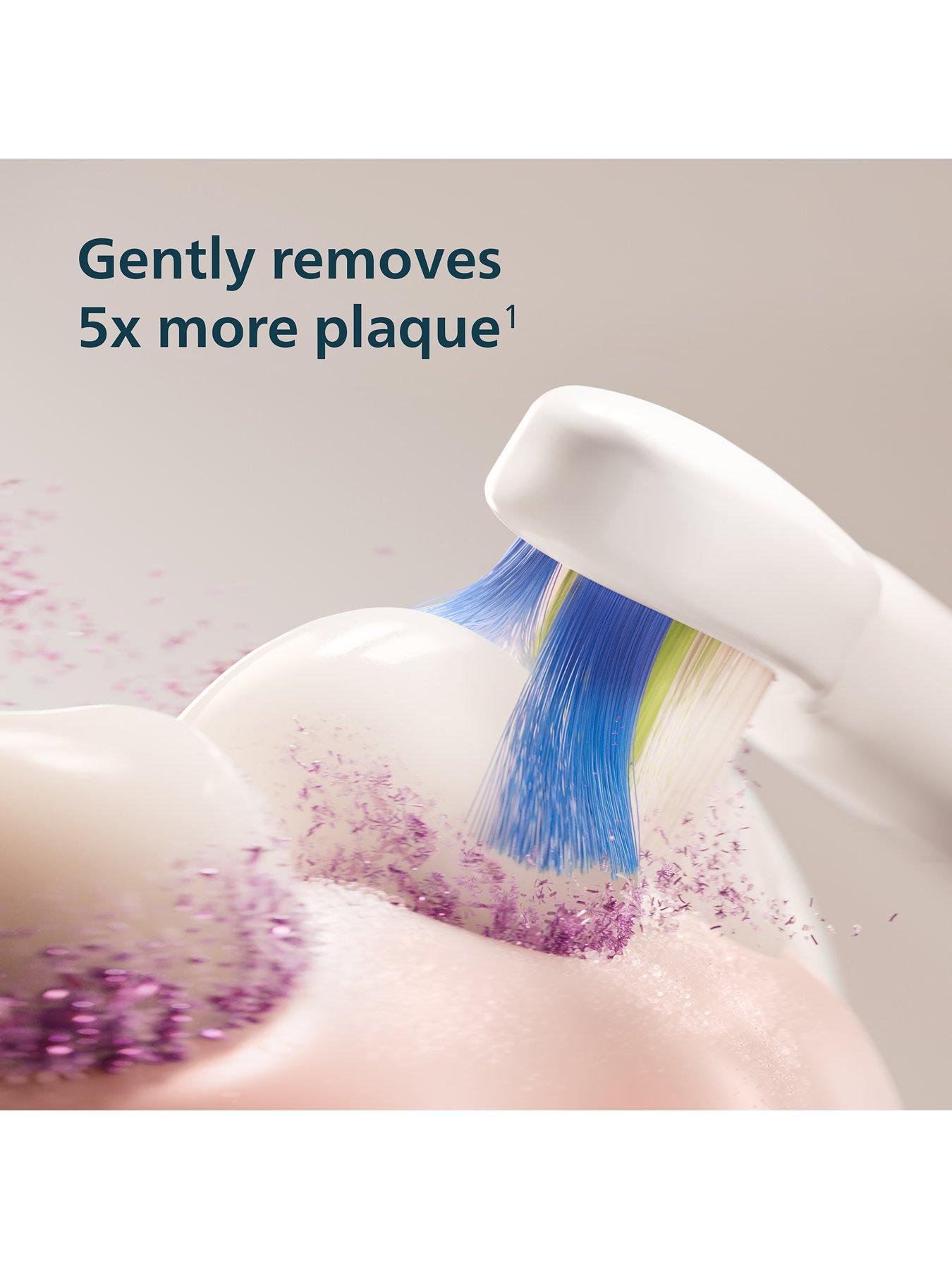 Image 3 of 8 of Philips Sonicare 4000 Series Sonic Electric Toothbrush White, Pressure Sensor, 4 Brushing Settings, 21-Day Battery, QuadPacer, Rechargeable, HX4042/41