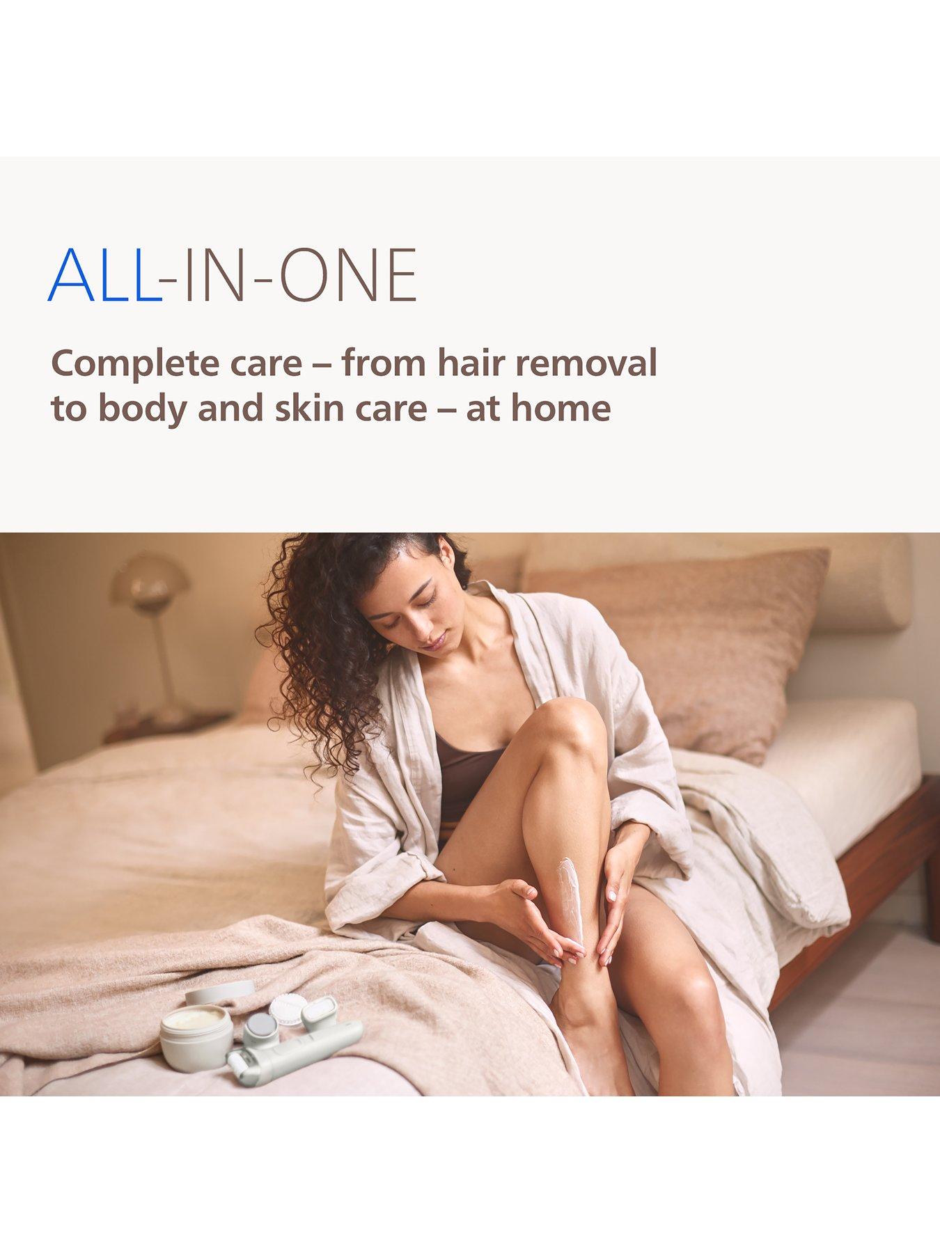 Image 2 of 8 of Philips Beauty Set Series 9900, All-In-One for Body and Face with Epilator and SkinLED, BRE738/00