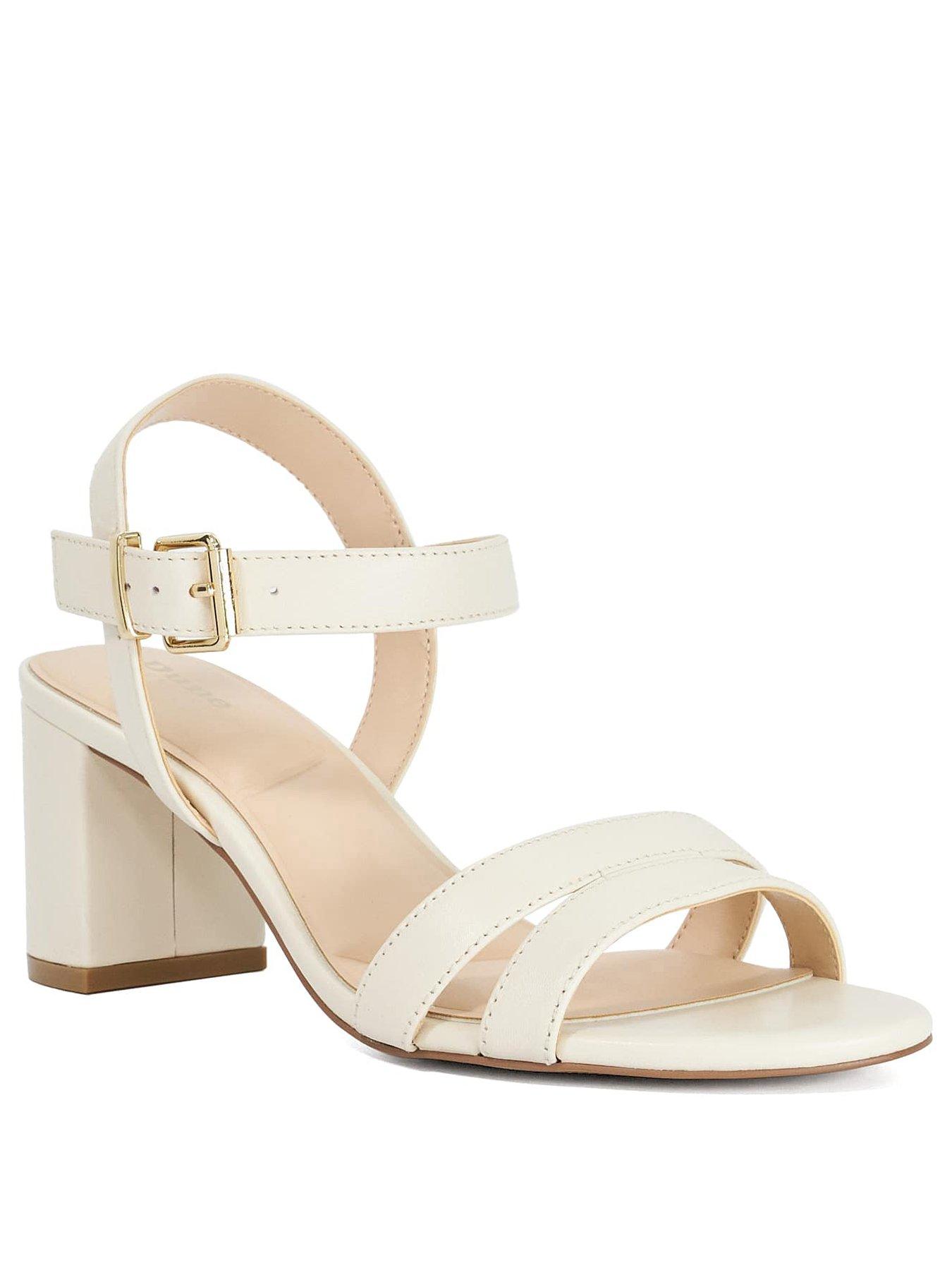 Image 2 of 6 of Dune London Merisa Smart Sandals - Cream