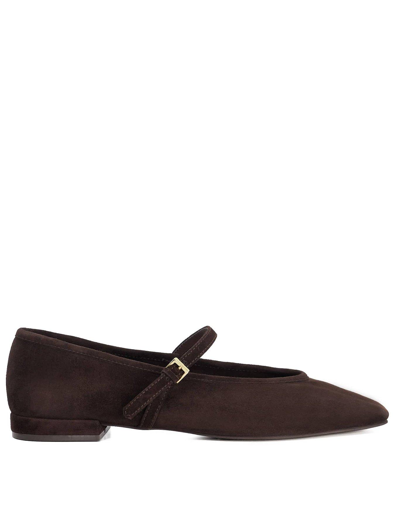 Dune London Heartthrob Ballet Pumps - Brown