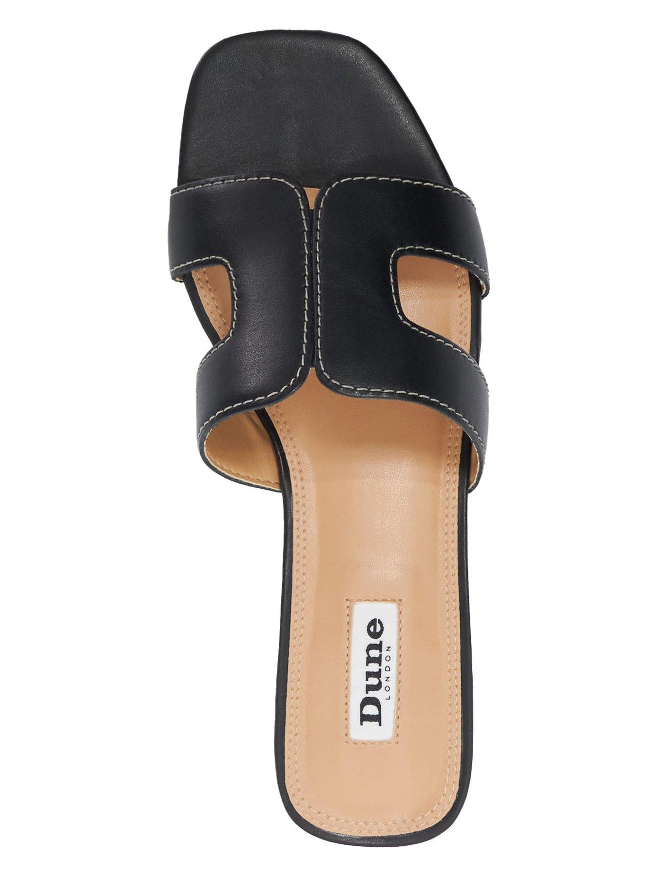 Image 4 of 6 of Dune London Loupe Sliders - Black