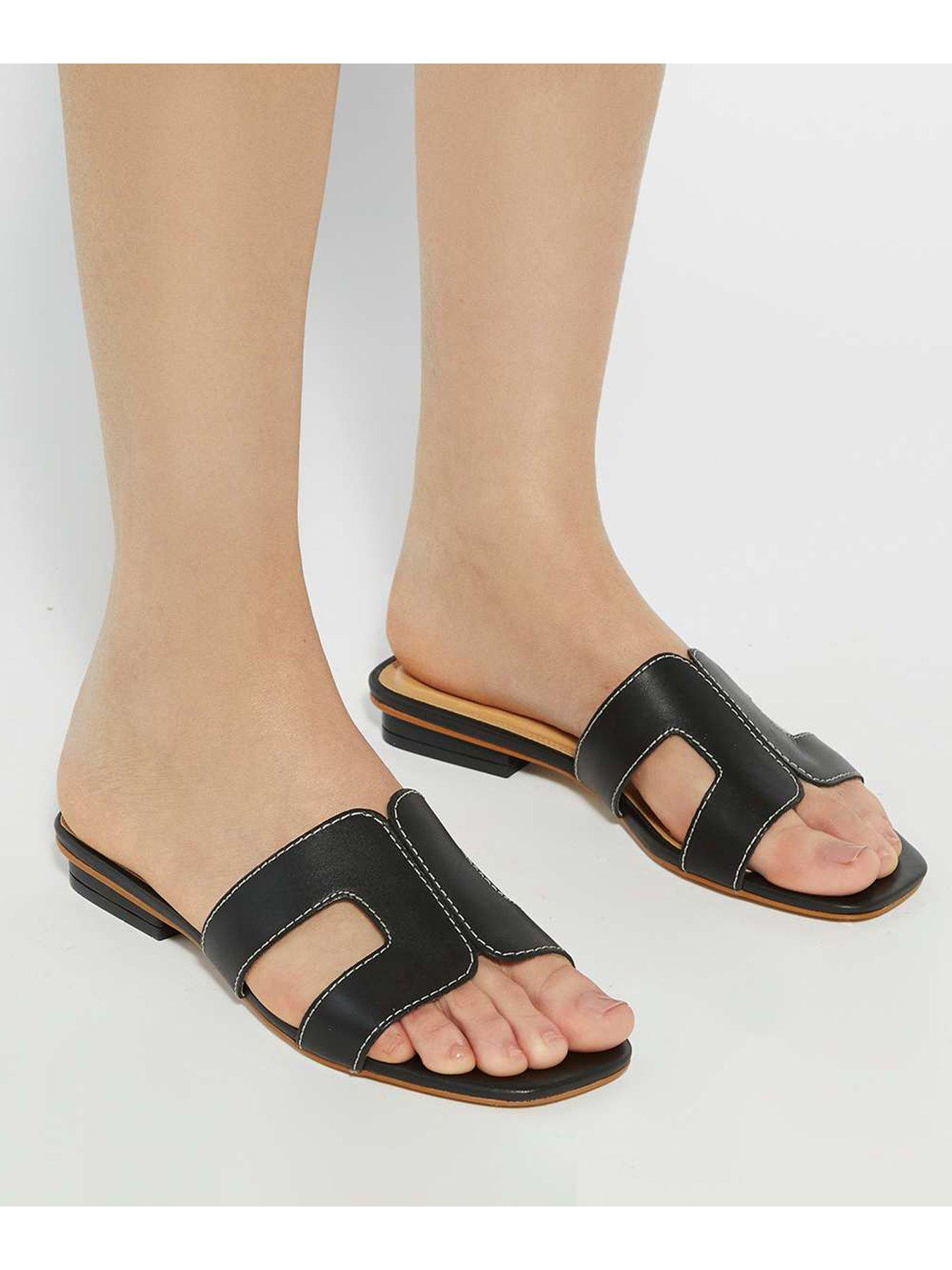 Image 6 of 6 of Dune London Loupe Sliders - Black