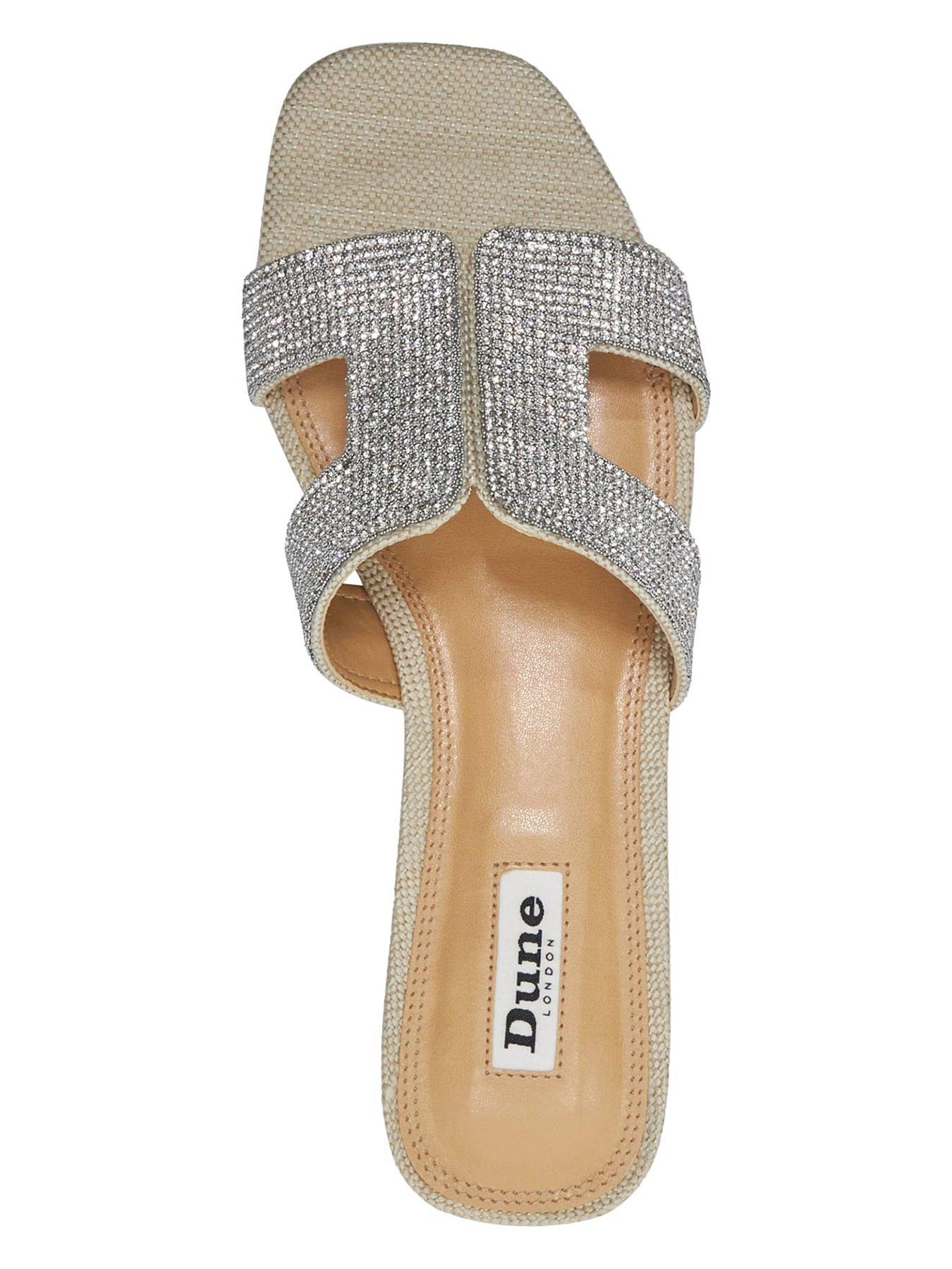 Image 4 of 6 of Dune London Loupe Sliders - Silver