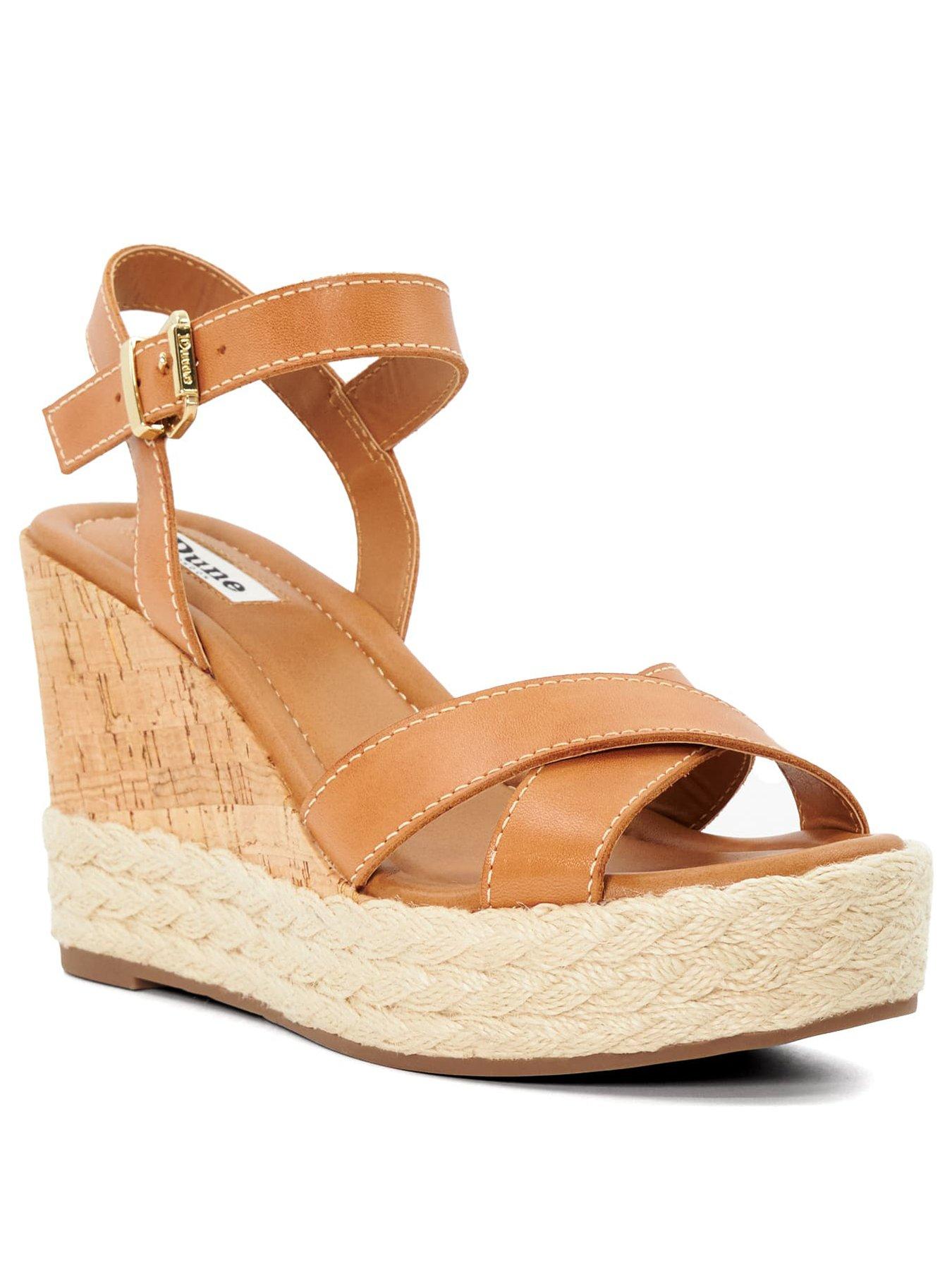 Image 2 of 6 of Dune London Kindest Wedges - Tan