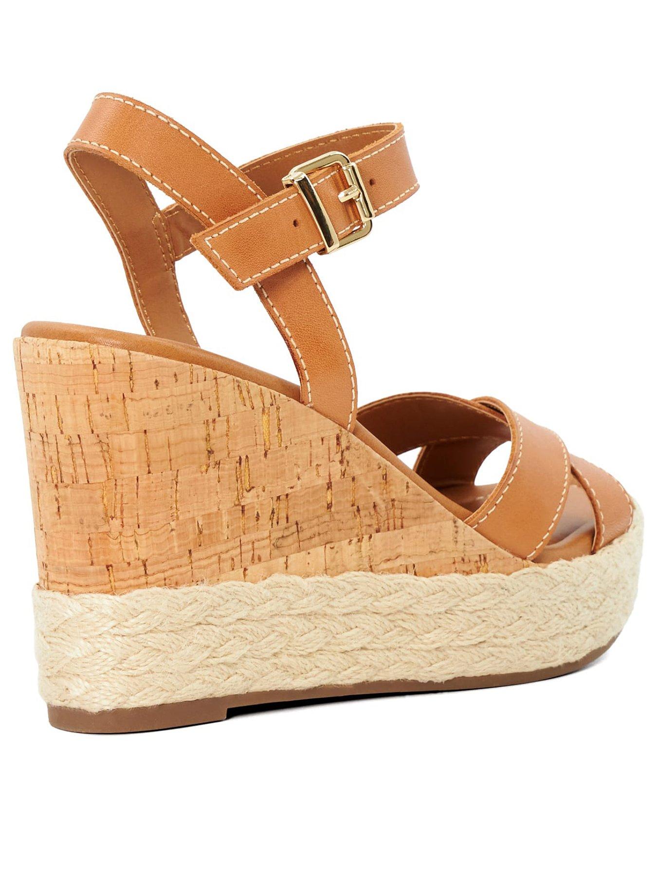 Image 3 of 6 of Dune London Kindest Wedges - Tan