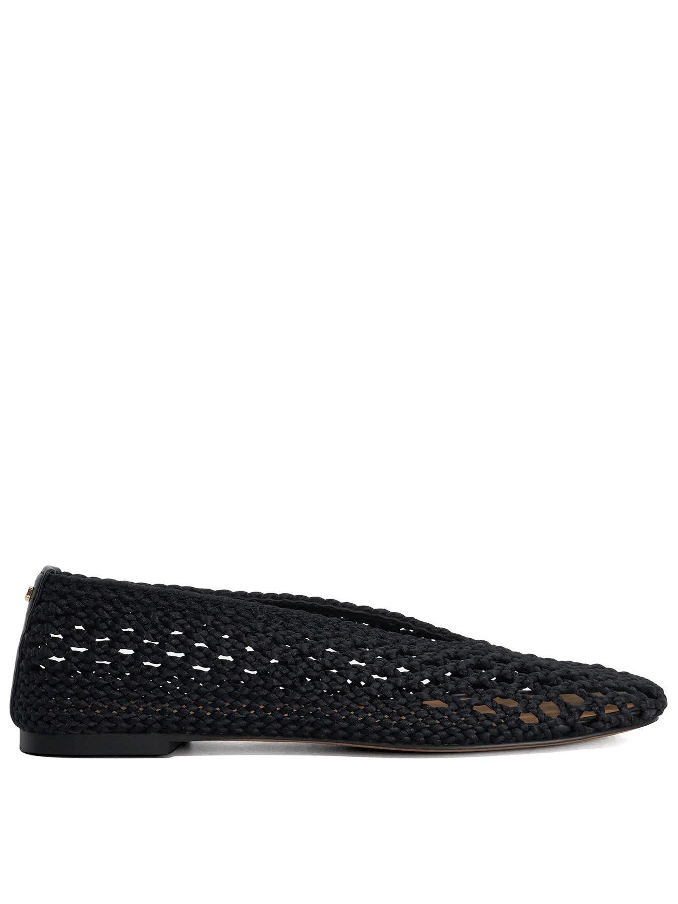 Dune London Harleyn Woven Ballet Pumps - Black