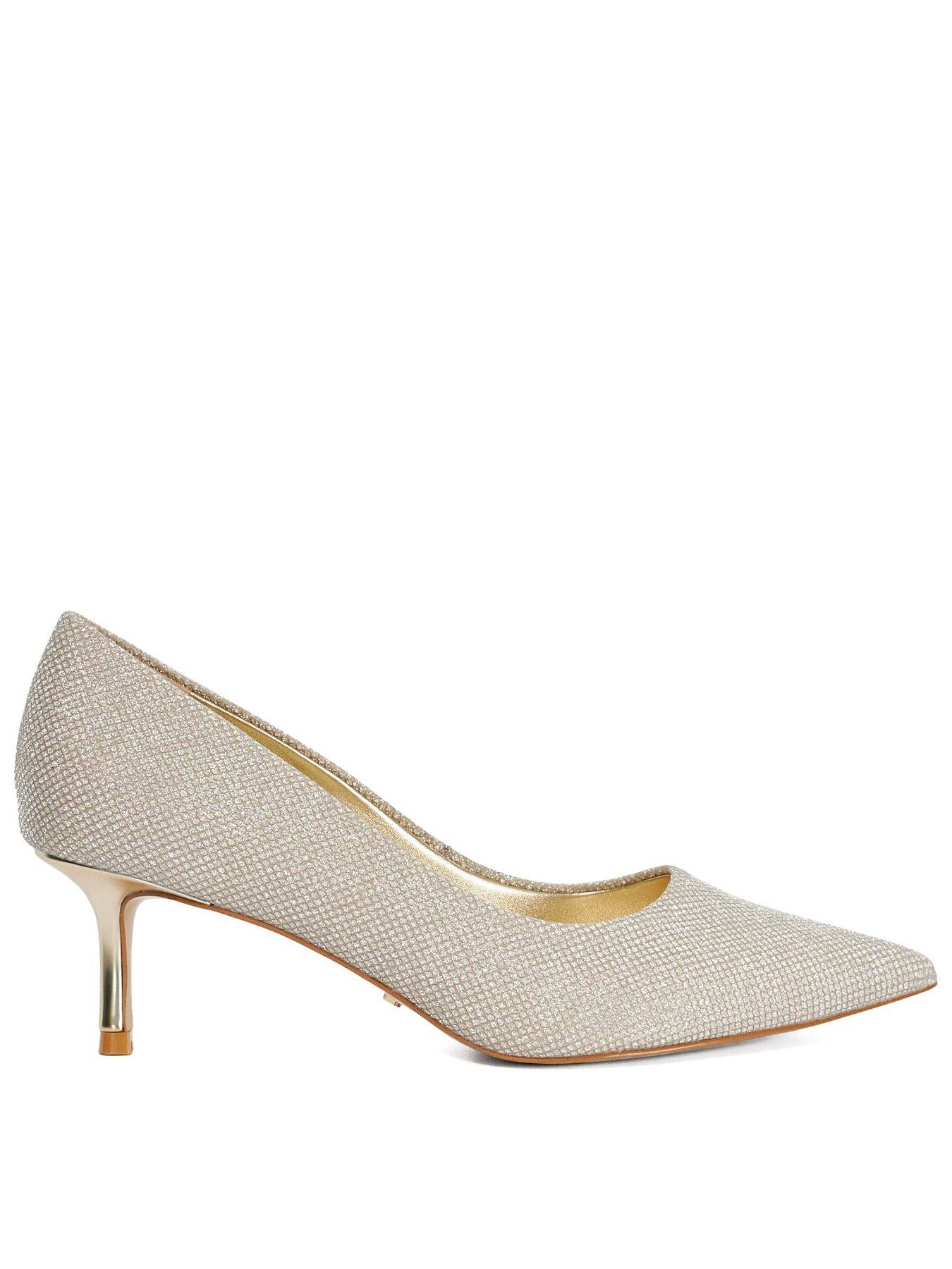 Dune London Achievable Court Shoes - Gold