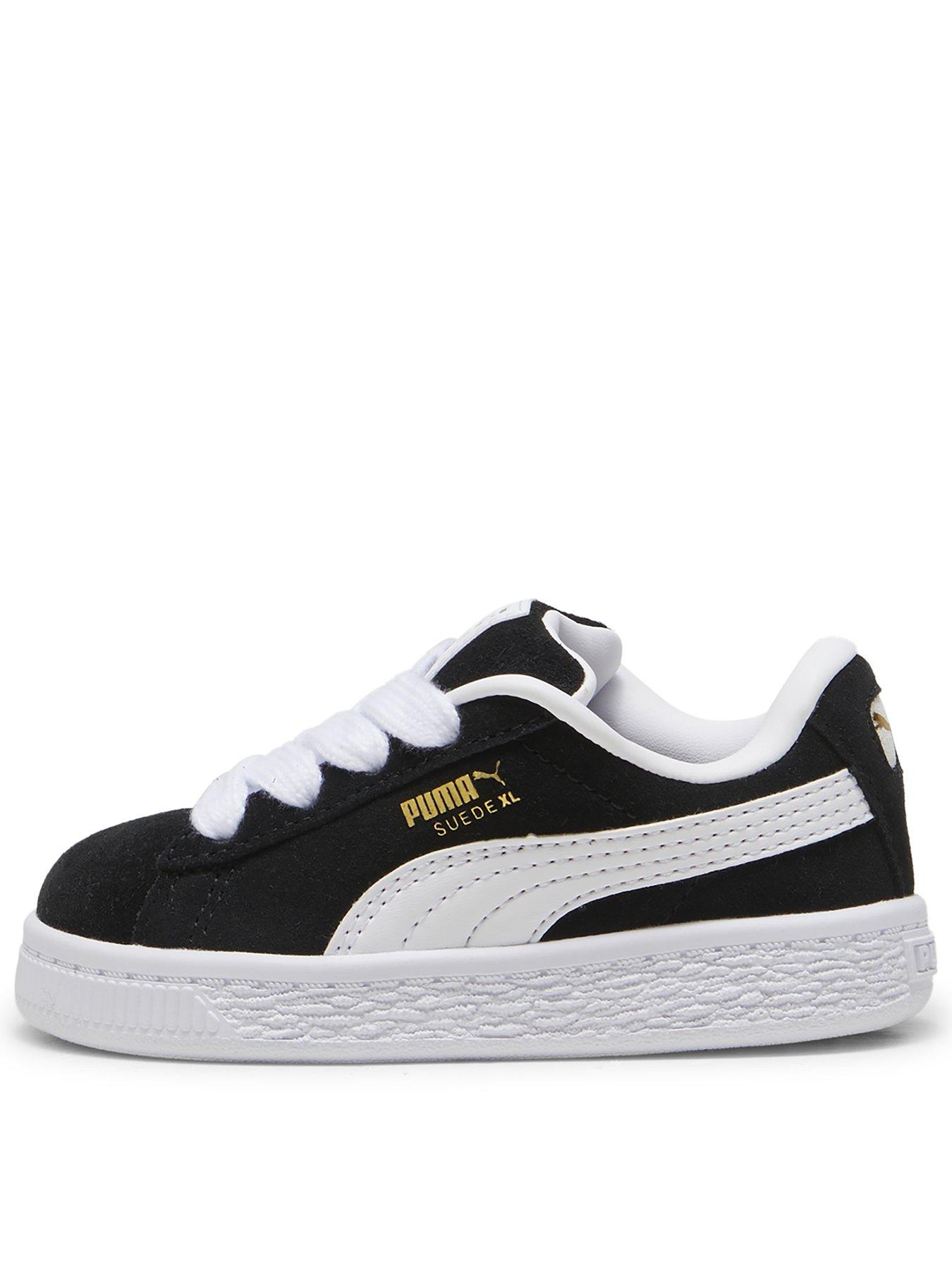 Puma Boys Black Suede Xl Low-Top Trainers in Size C8, Sports Direct - Image 2