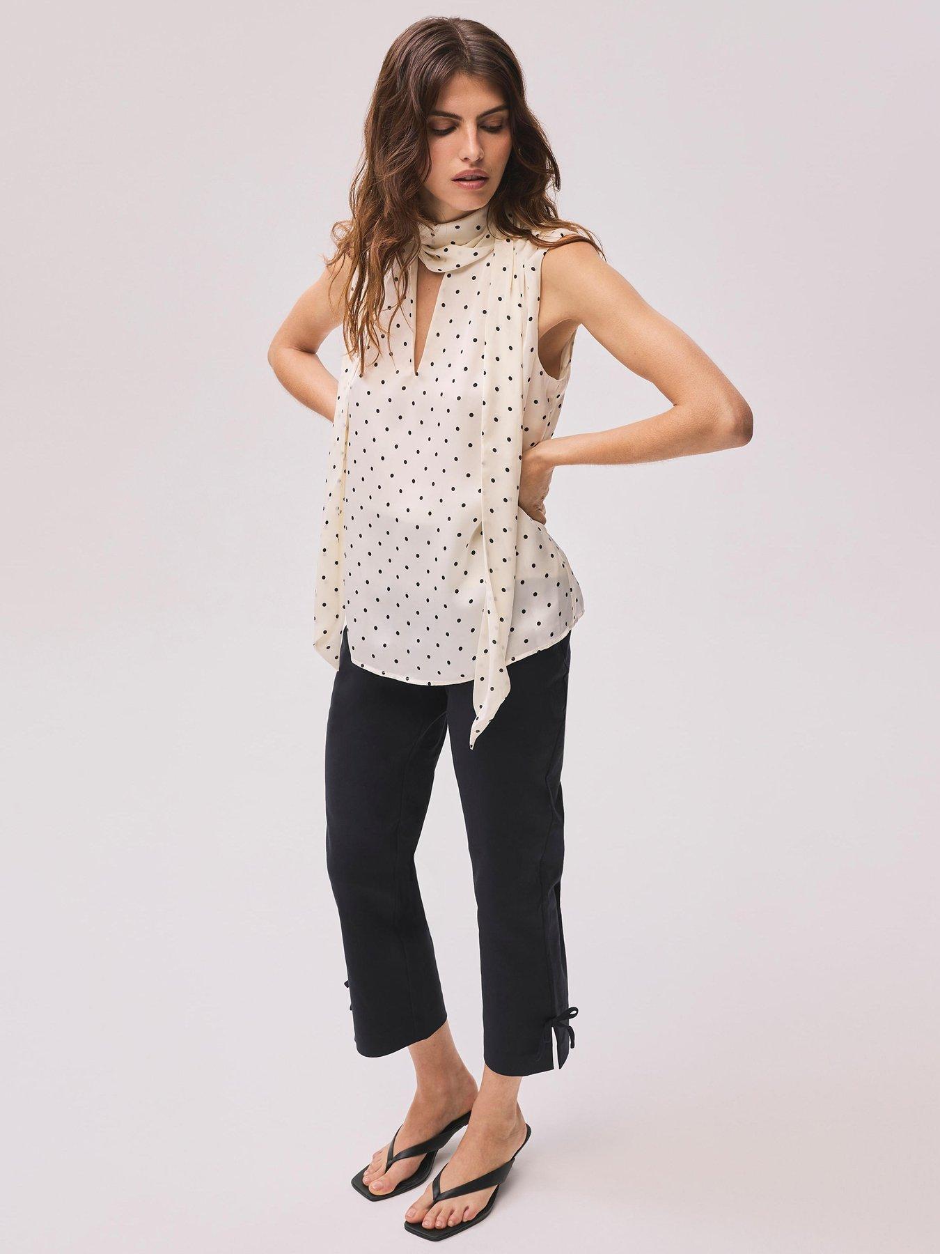Mint Velvet Black Capri Trouser
