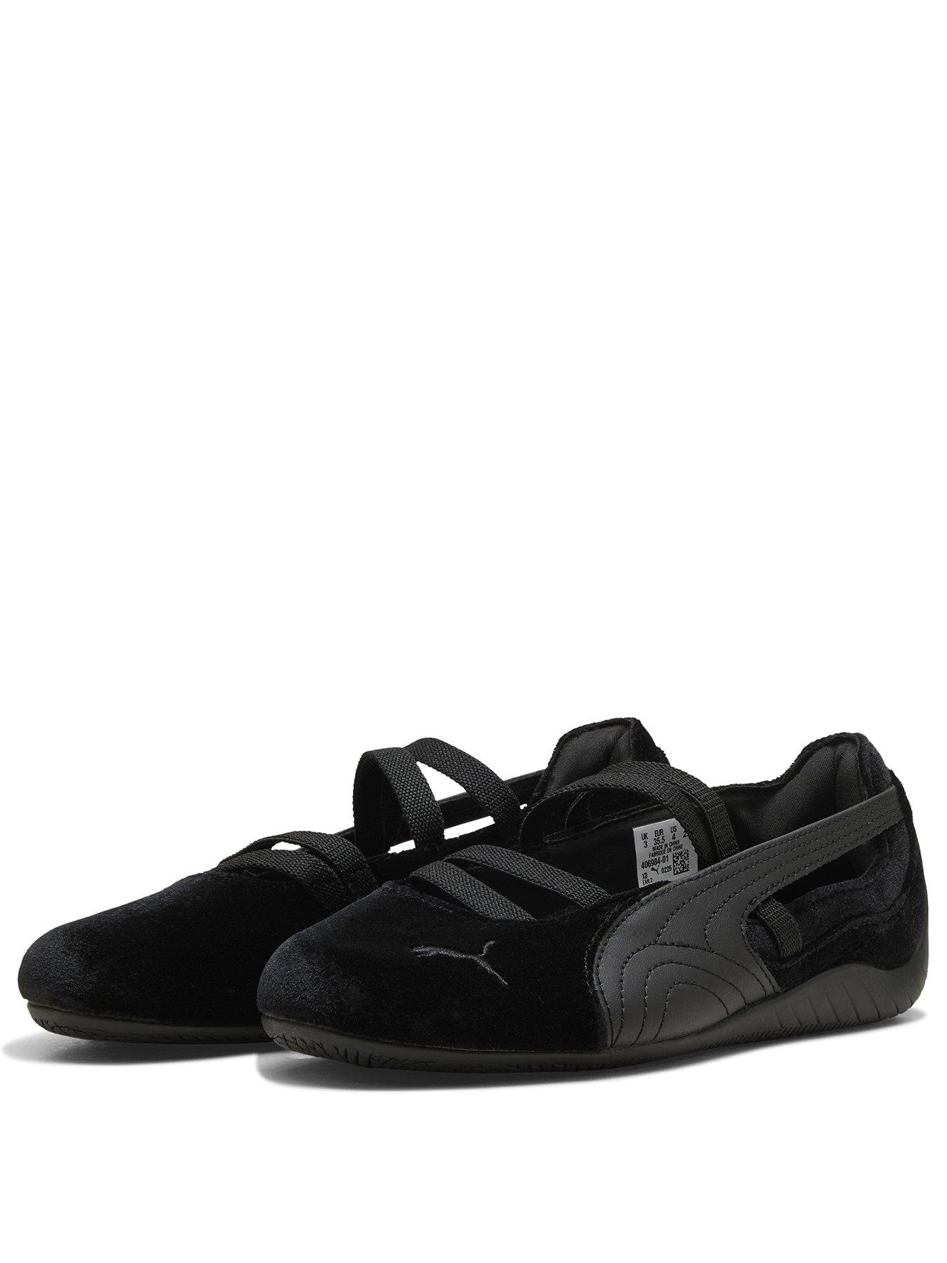 Image 2 of 6 of Puma Junior Speedcat Ballet Velvet Trainers - Black