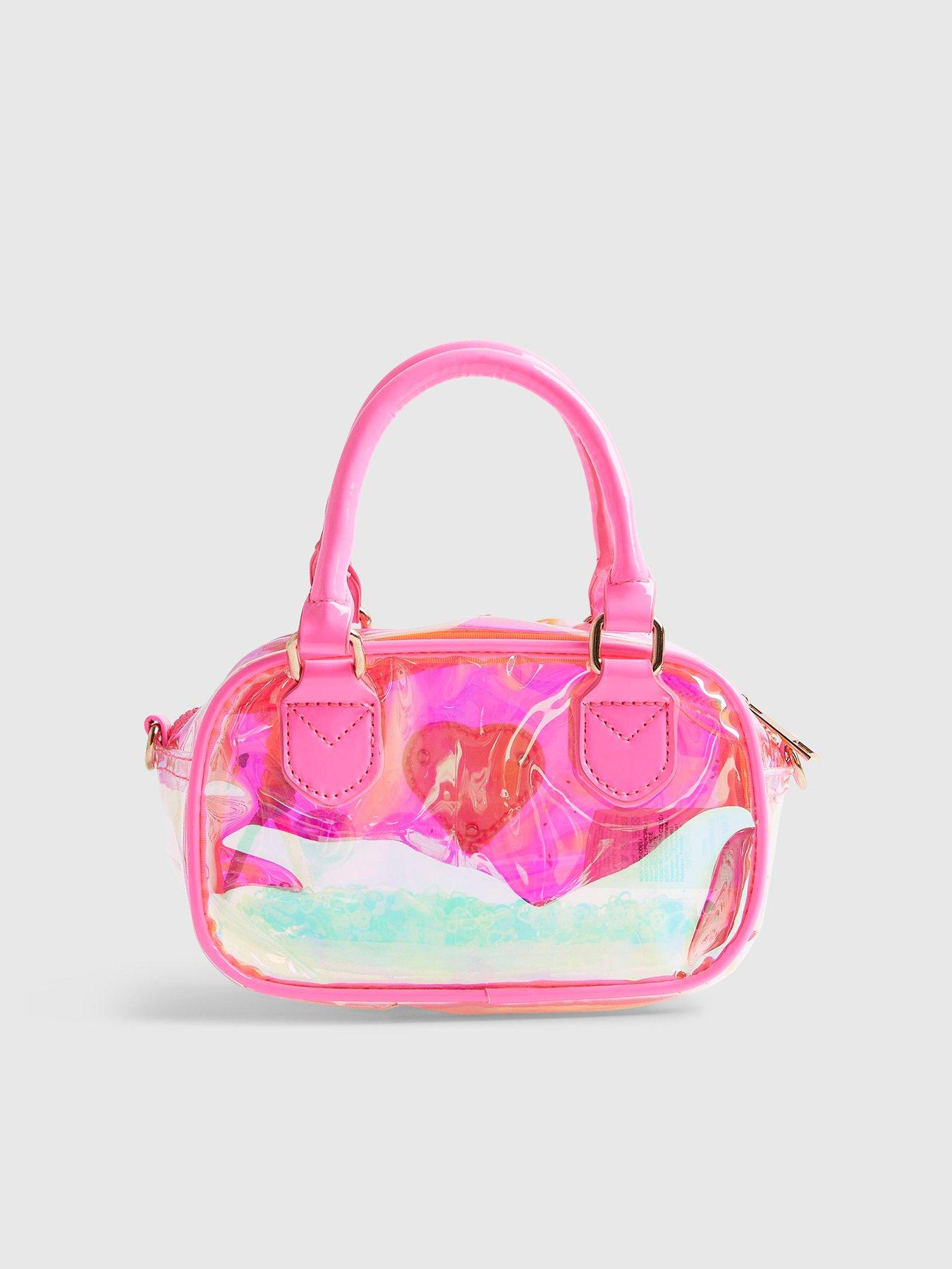 Image 2 of 5 of River Island Older Girls Neon Jelly Bag - Pink