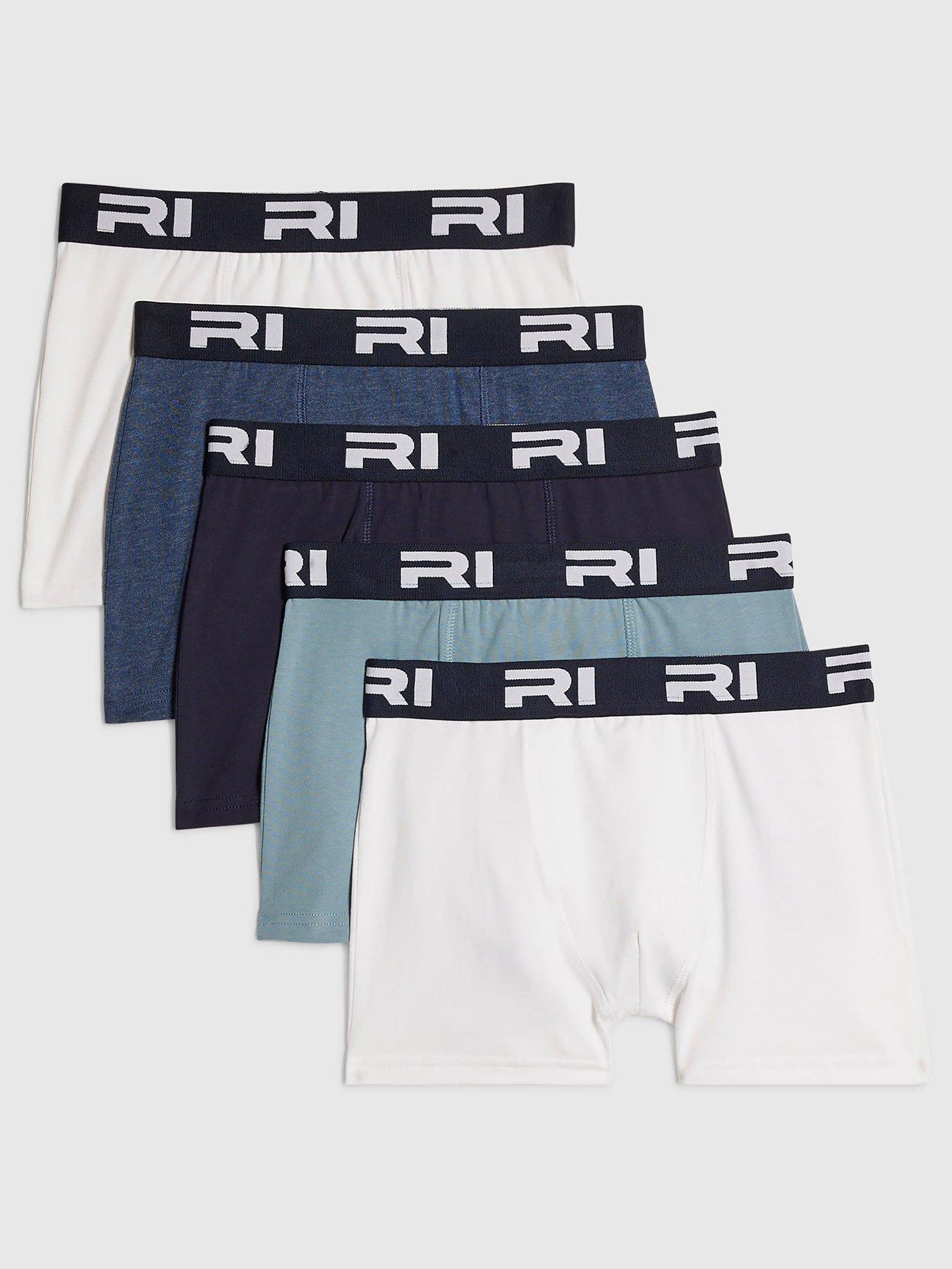 River Island Older Boys 5 Pack Ri Boxers