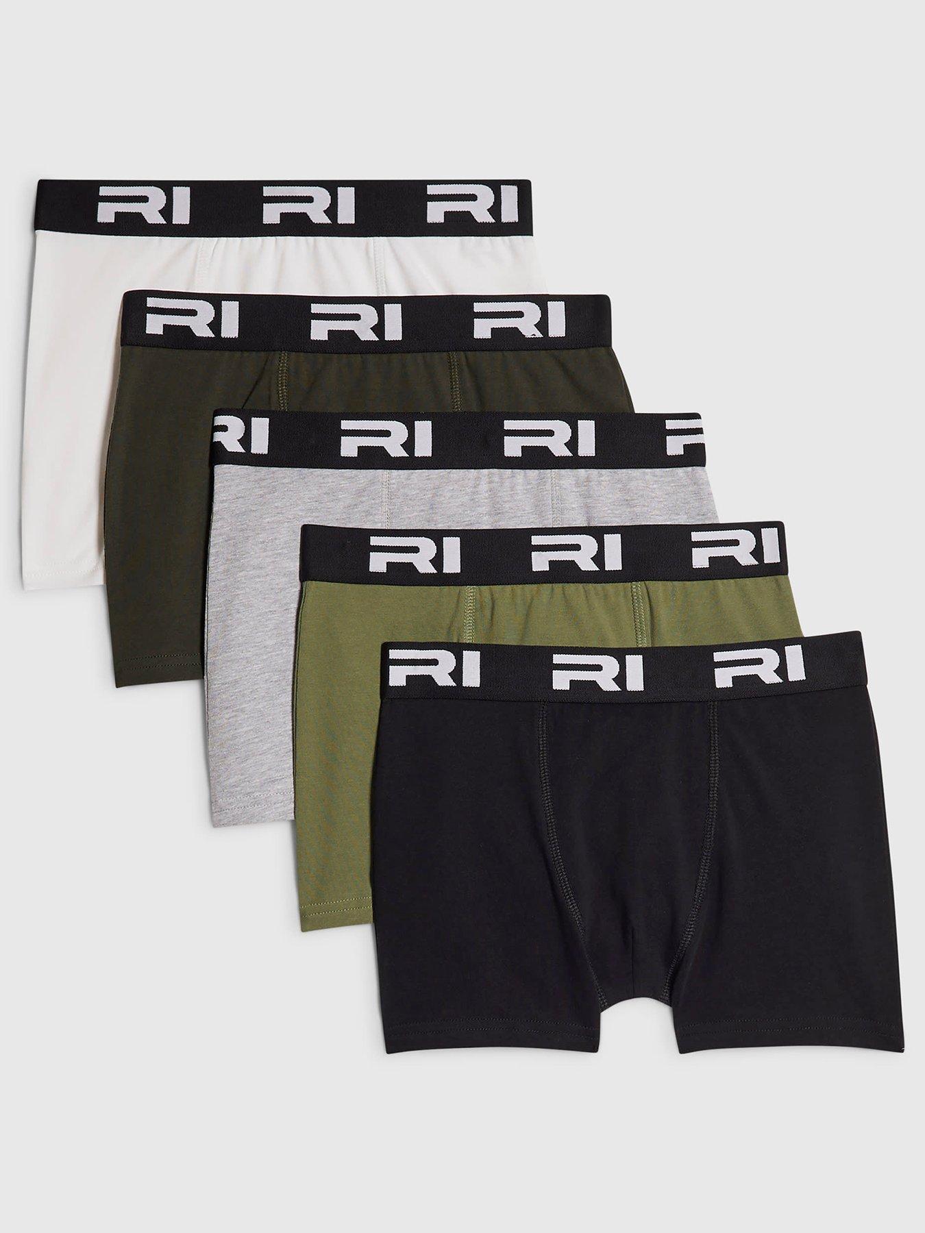 River Island Older Boys 5 Pack Ri Boxers