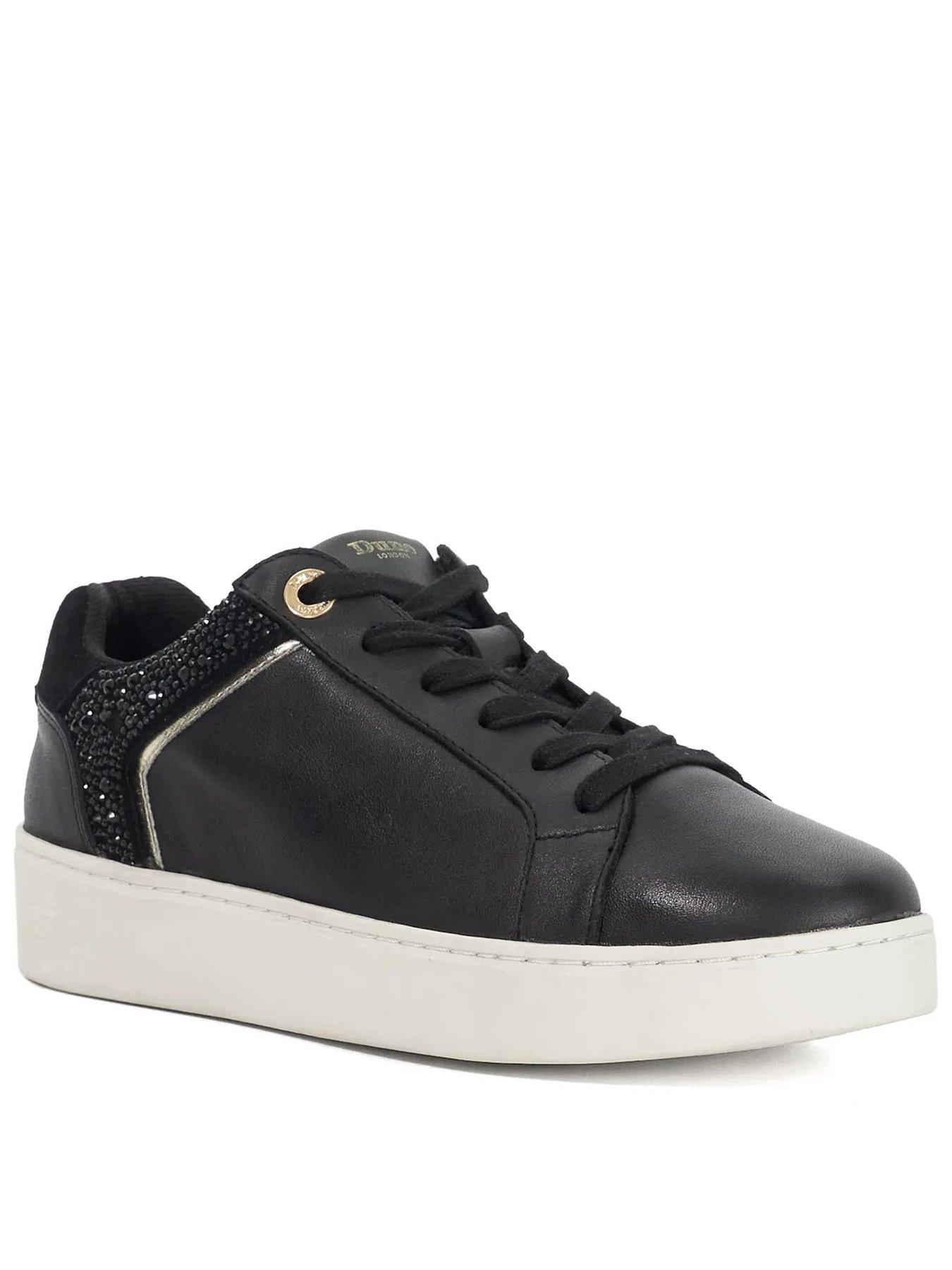 Dune London Elli Trainers, Black, Size 3, Women