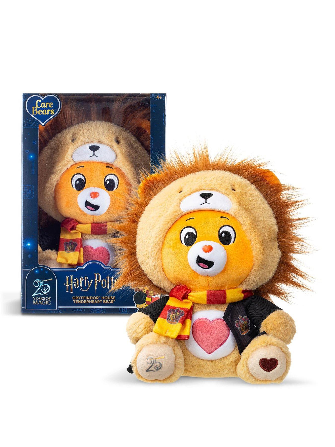 Image 1 of 7 of Care Bears Harry Potter x Care Bears Gryffindor House Tenderheart Bear Plush