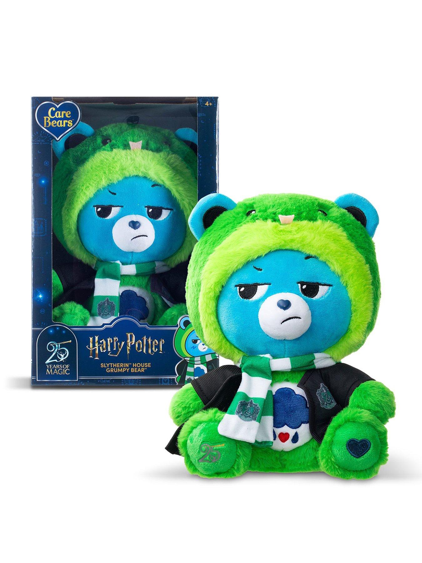 Image 1 of 7 of Care Bears Harry Potter x Care Bears Slytherin House Grumpy Bear Plush