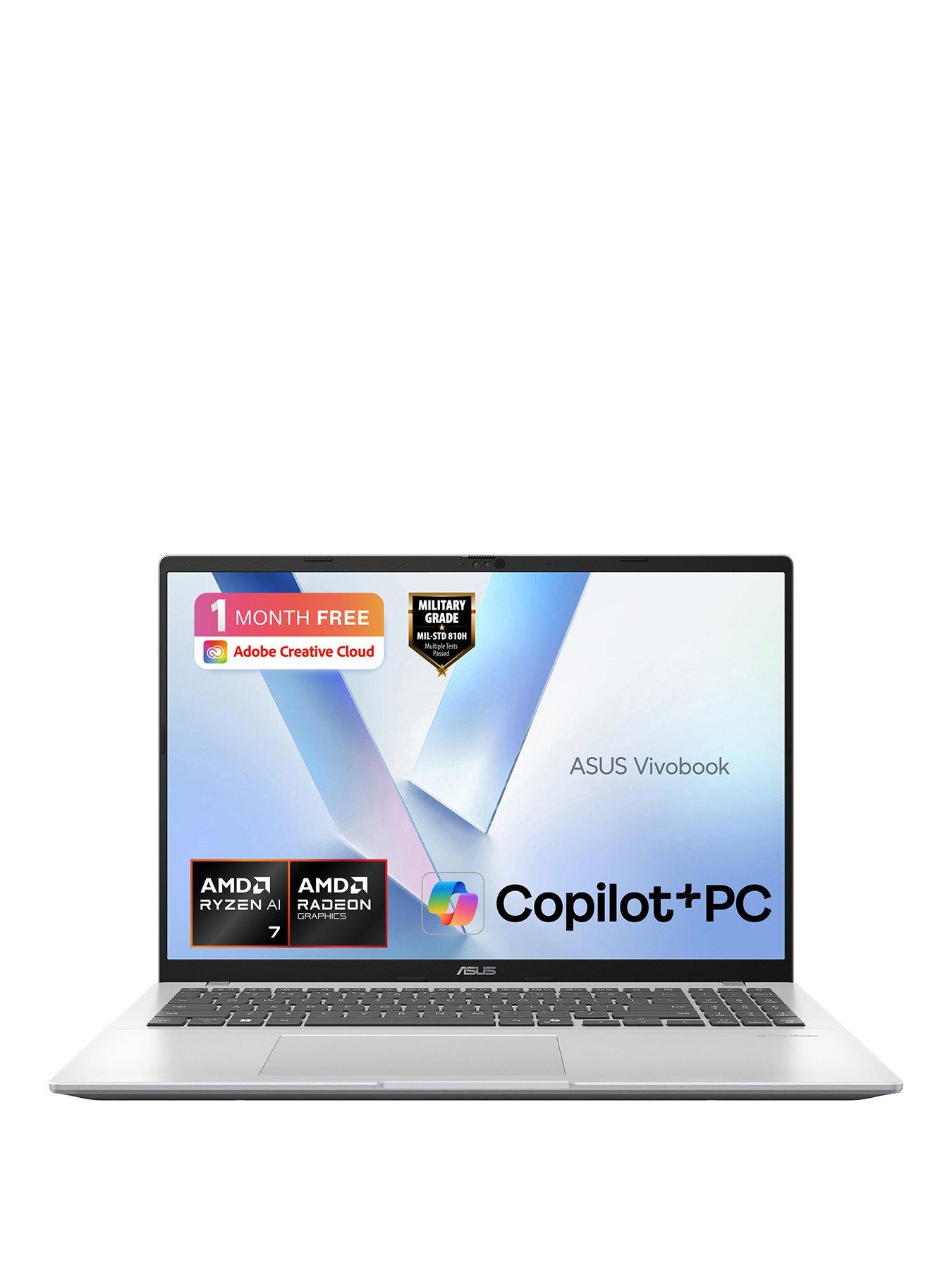 Asus Vivobook 16 - Copilot+ PC - 16in - AMD Ryzen AI 7 - 16GB RAM - 1TB - Silver