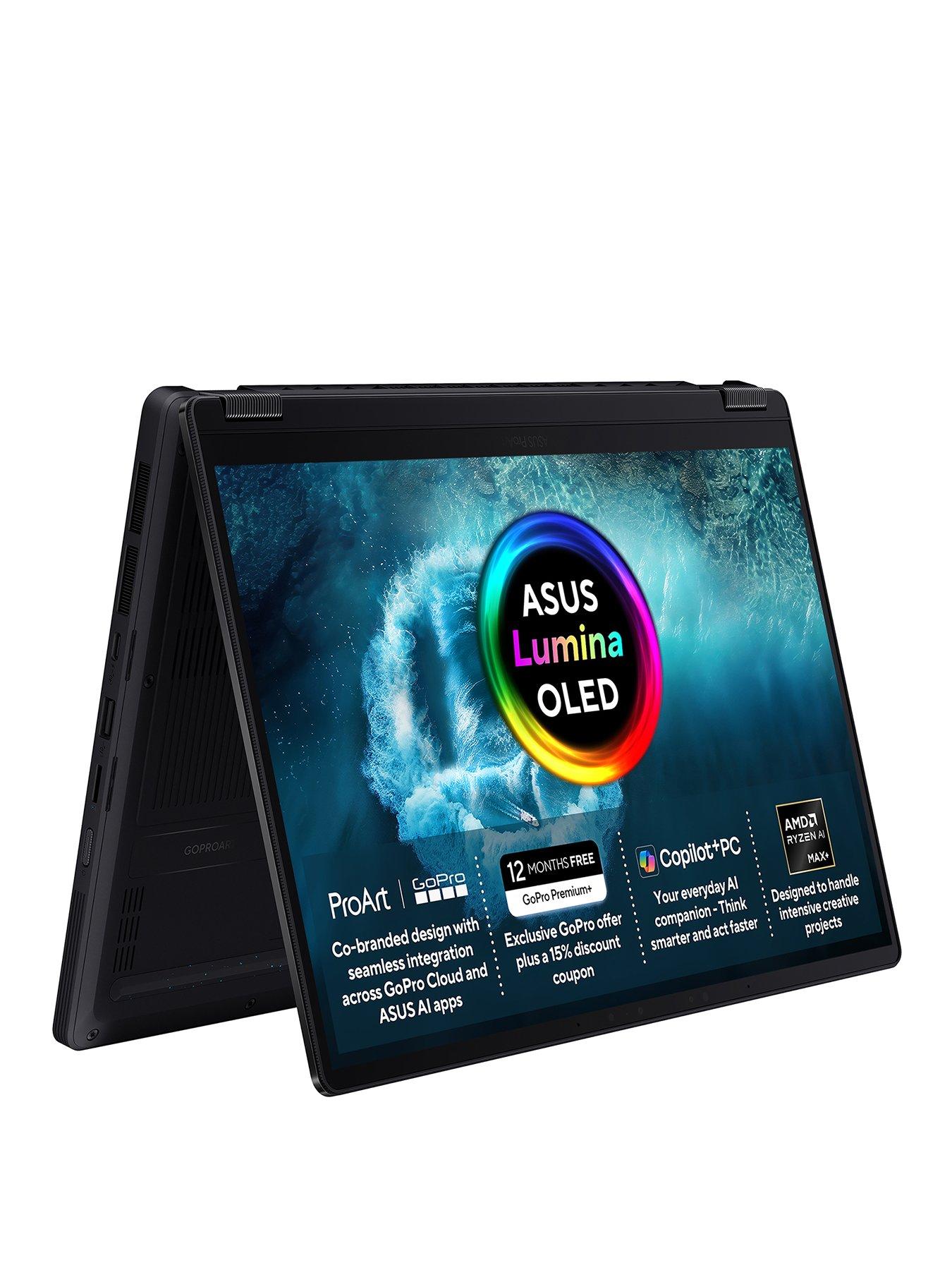 Image 1 of 7 of Asus ProArt GoPro Edition PX13 - Copilot+ PC - 13.3in OLED - AMD AI MAX - 128GB RAM - 2TB &ndash; Black