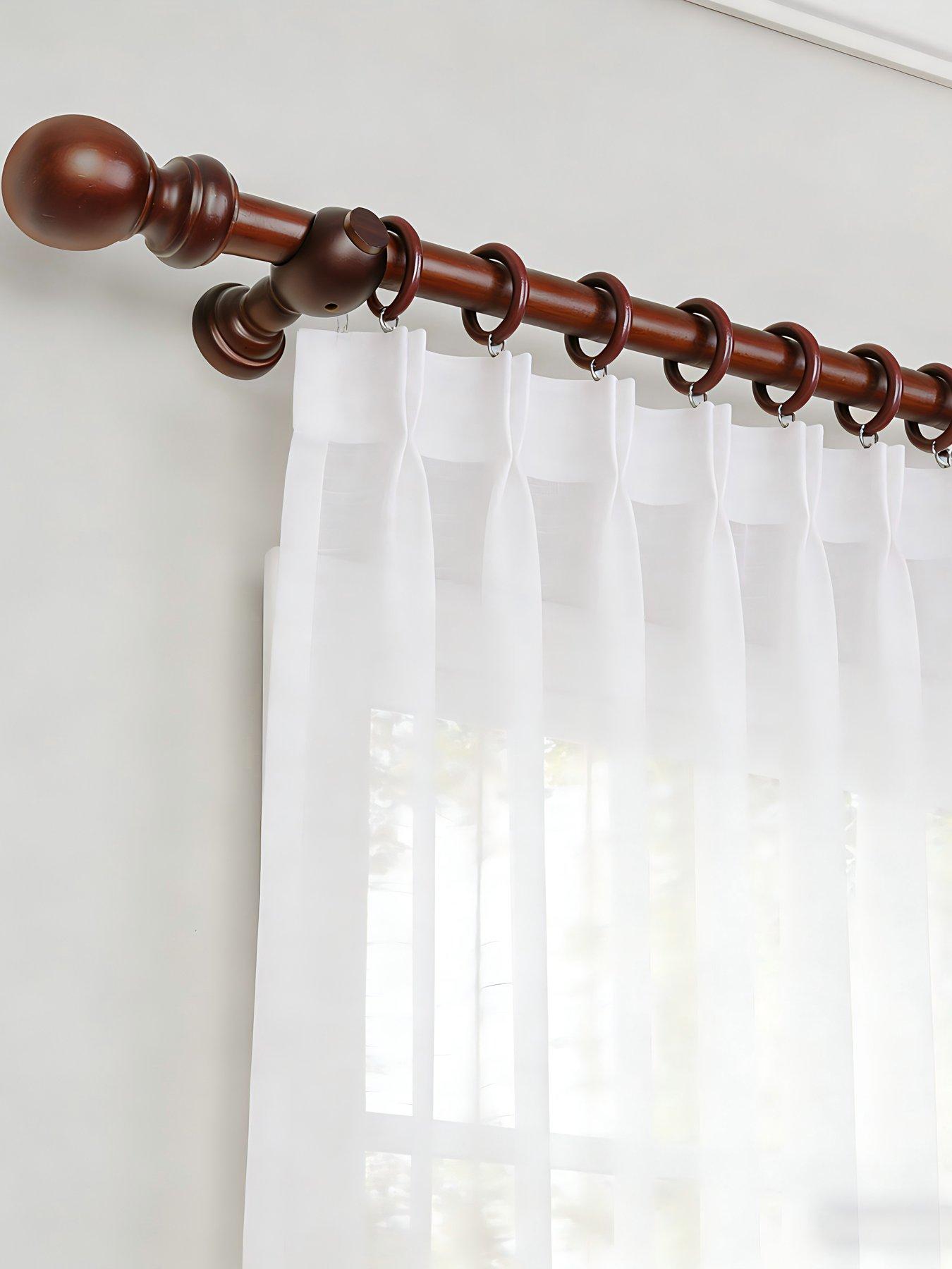 The Very Collection 28mm Plain Ball Wood Pole 2.4m