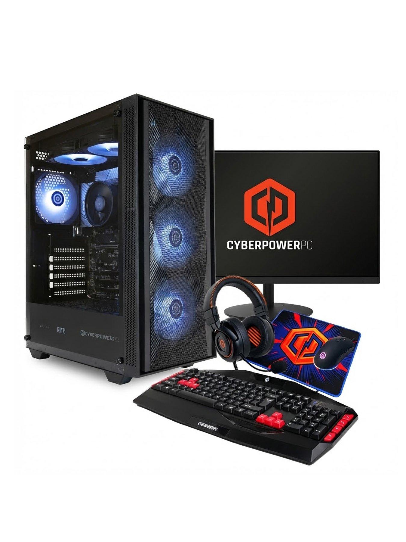 CyberPower PC AMD Ryzen 5 5600G, 8GB RAM, 500GB SSD Gaming Desktop Bundle