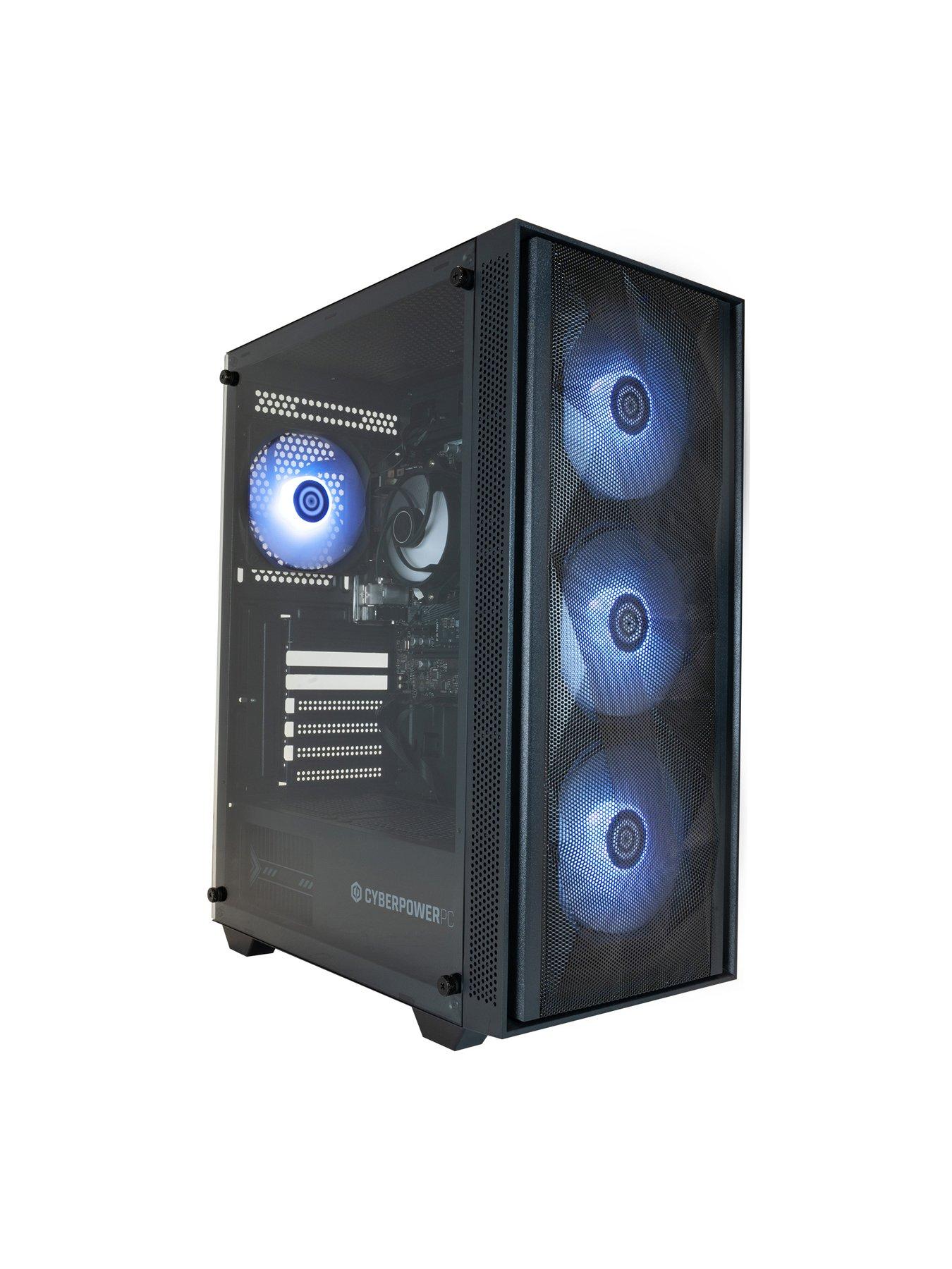 Image 5 of 5 of CyberPower PC Gaming Desktop Bundle - AMD Ryzen 5 5600G, 8GB RAM, 500GB SSD, 23.8in FHD Monitor, Headset, Keyboard, Mouse &amp; Mat