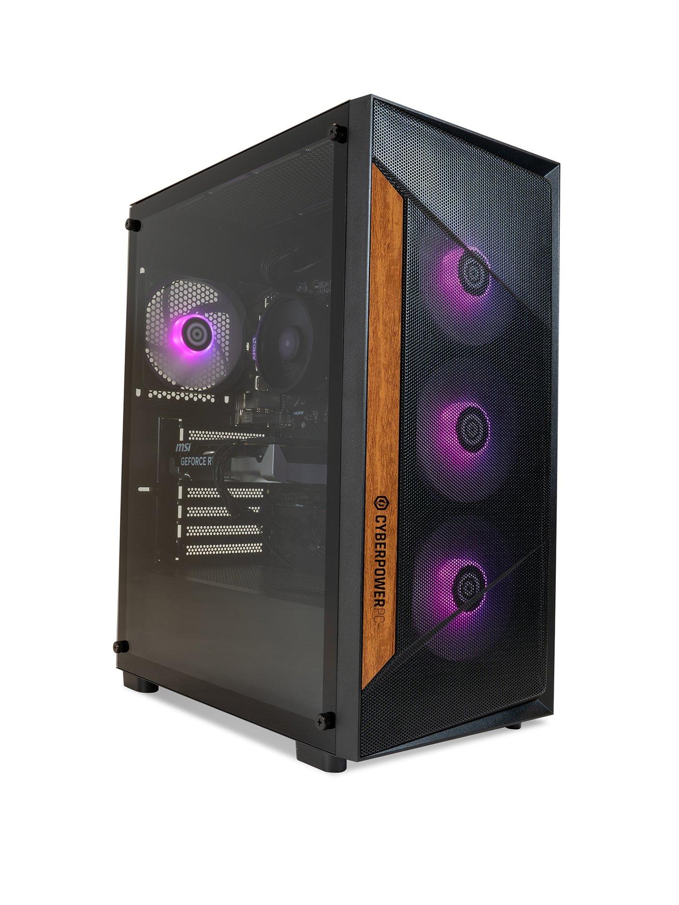 CyberPower PC AMD Ryzen 5 5500, NVIDIA GeForce RTX 3050, 16GB RAM, 500GB SSD Gaming Desktop