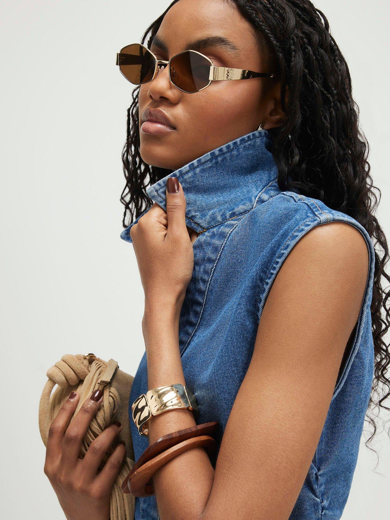 Image 4 of 6 of River Island Rushed Front Mini Dress - Blue
