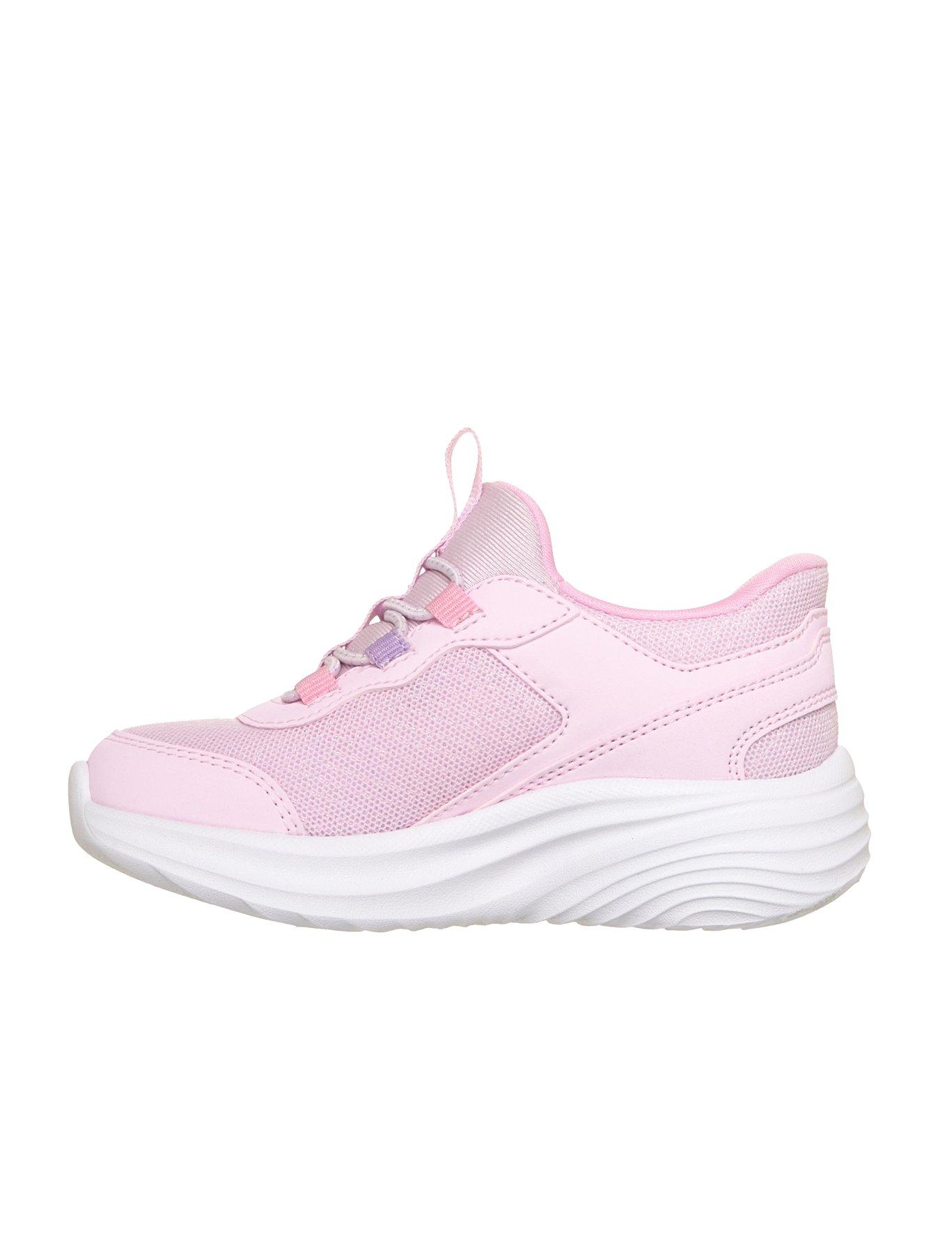 Image 5 of 6 of Skechers Girls' Hook and Loop Chunky Sole Trainers - Pink