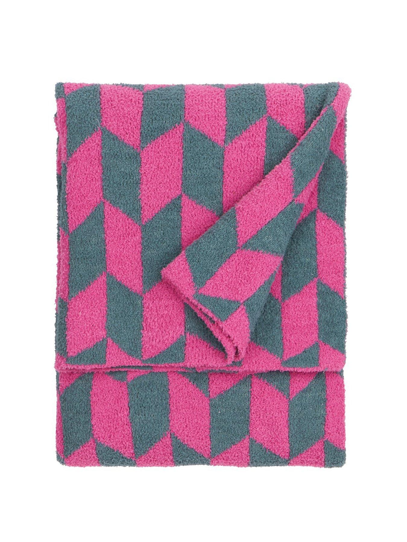 Image 2 of 3 of Furn Olsen 130x180cm Throw - Retro Pink