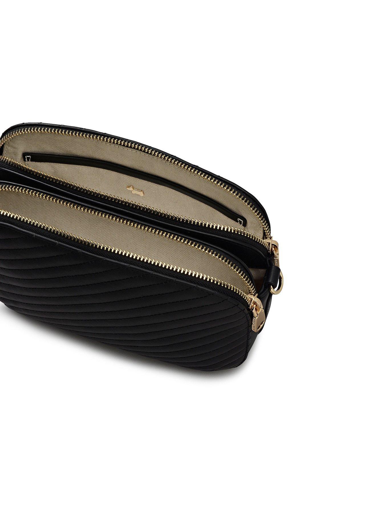 Image 4 of 5 of Radley Dukes Place Diagonal Quilt Medium Ziptop Cross Body Bag - Black
