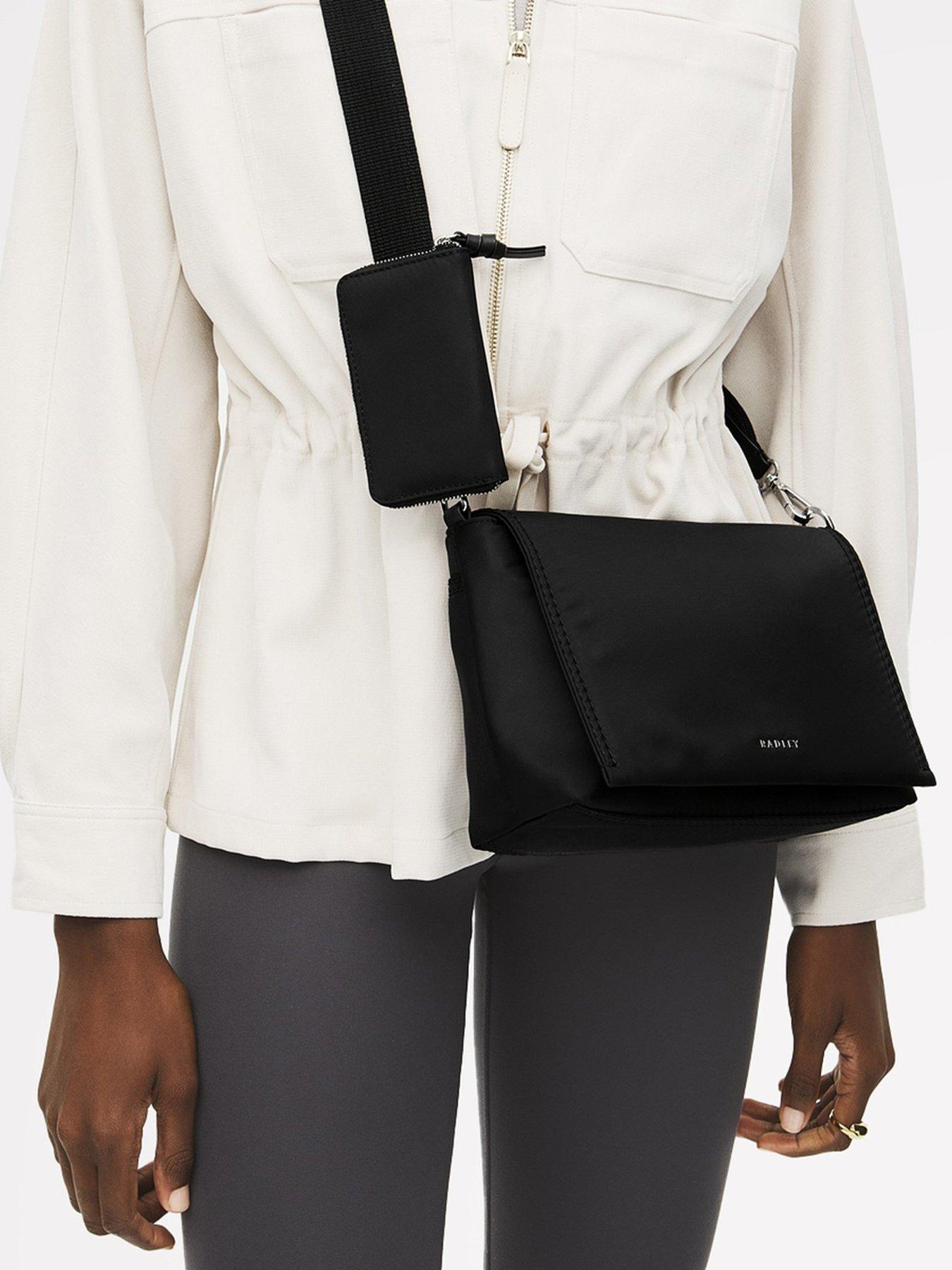 Image 2 of 5 of Radley Halley Row Medium Flapover Cross Body Bag - Black
