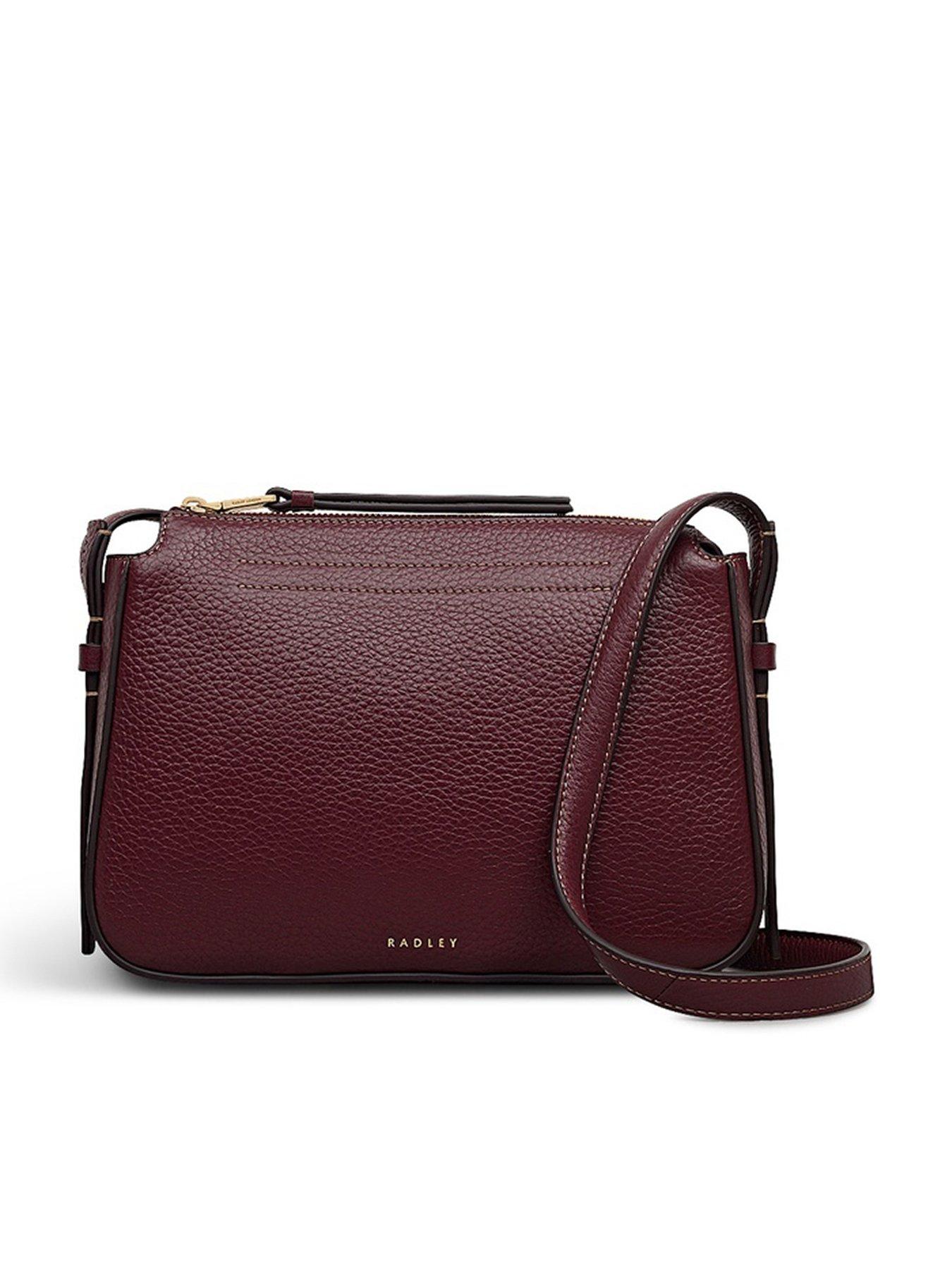 Radley Oak Street Small Ziptop Cross Body Bag - Dark Cherry