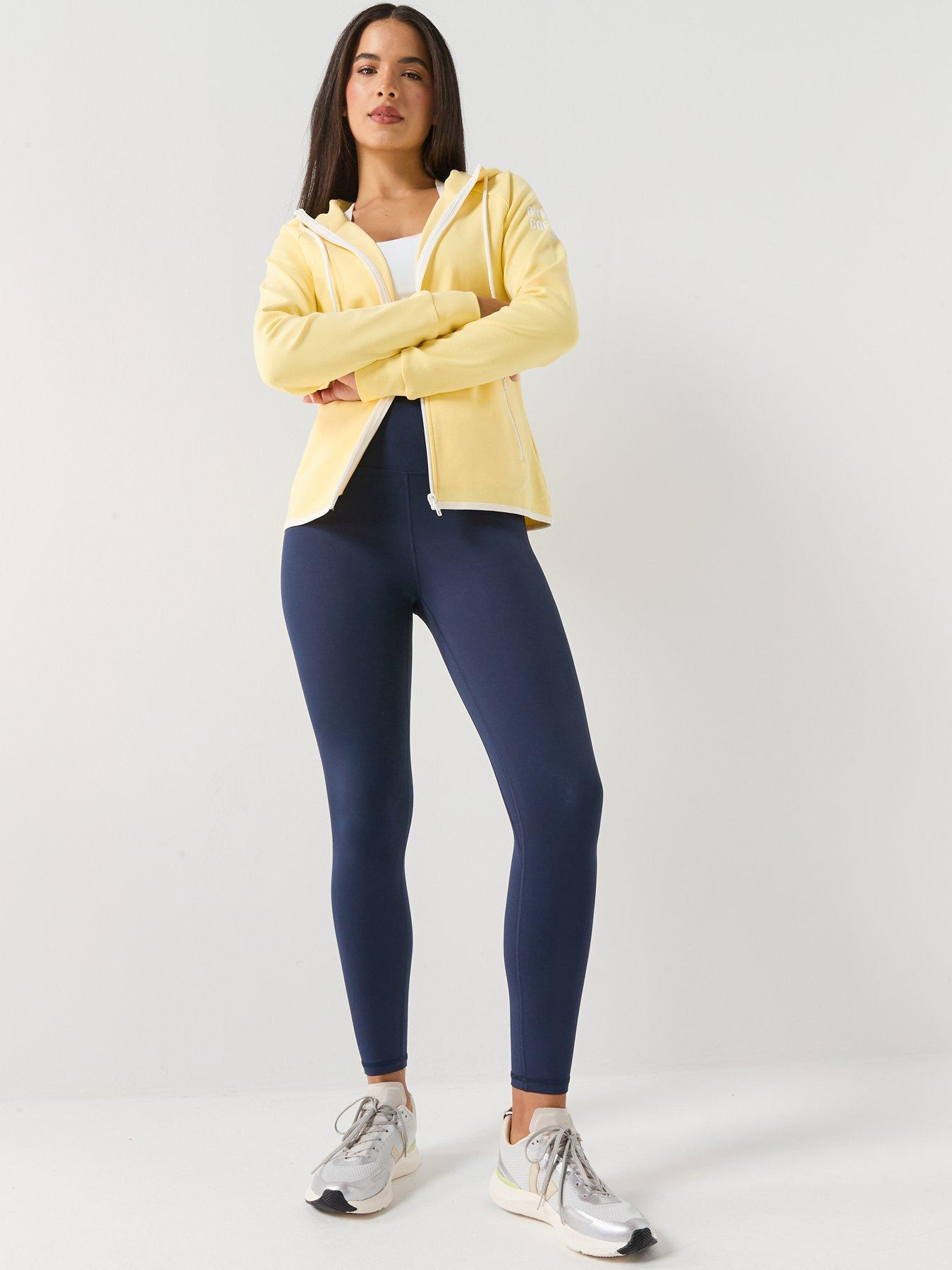 Image 3 of 6 of Gym + Coffee Womens Training Chill Zip - Yellow