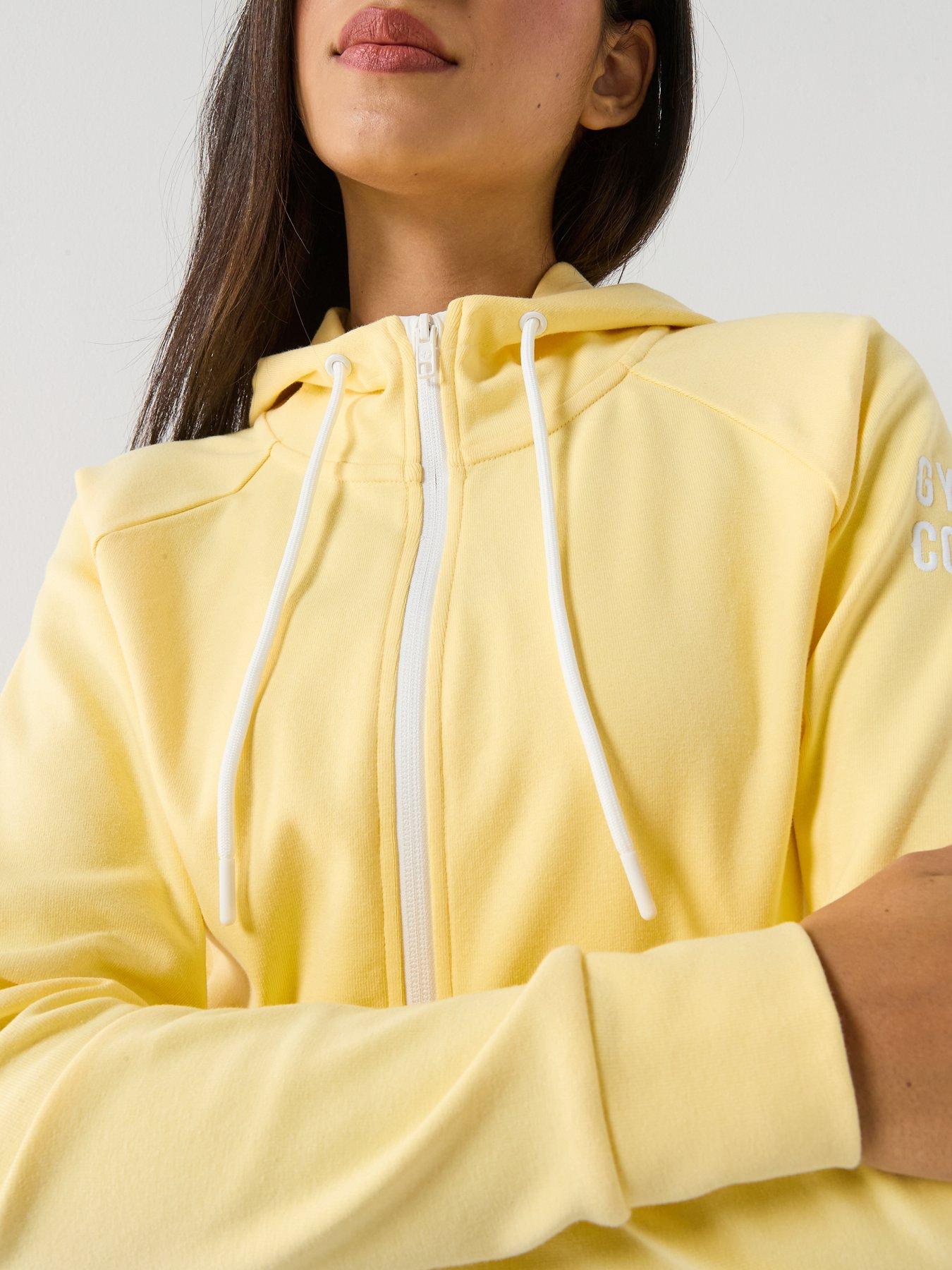 Image 6 of 6 of Gym + Coffee Womens Training Chill Zip - Yellow