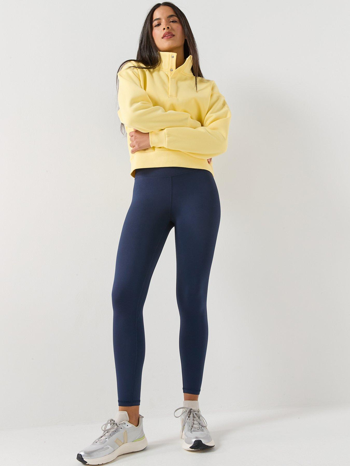 Image 3 of 6 of Gym + Coffee Womens Training Urban Snap Collar Sweatshirt - Yellow