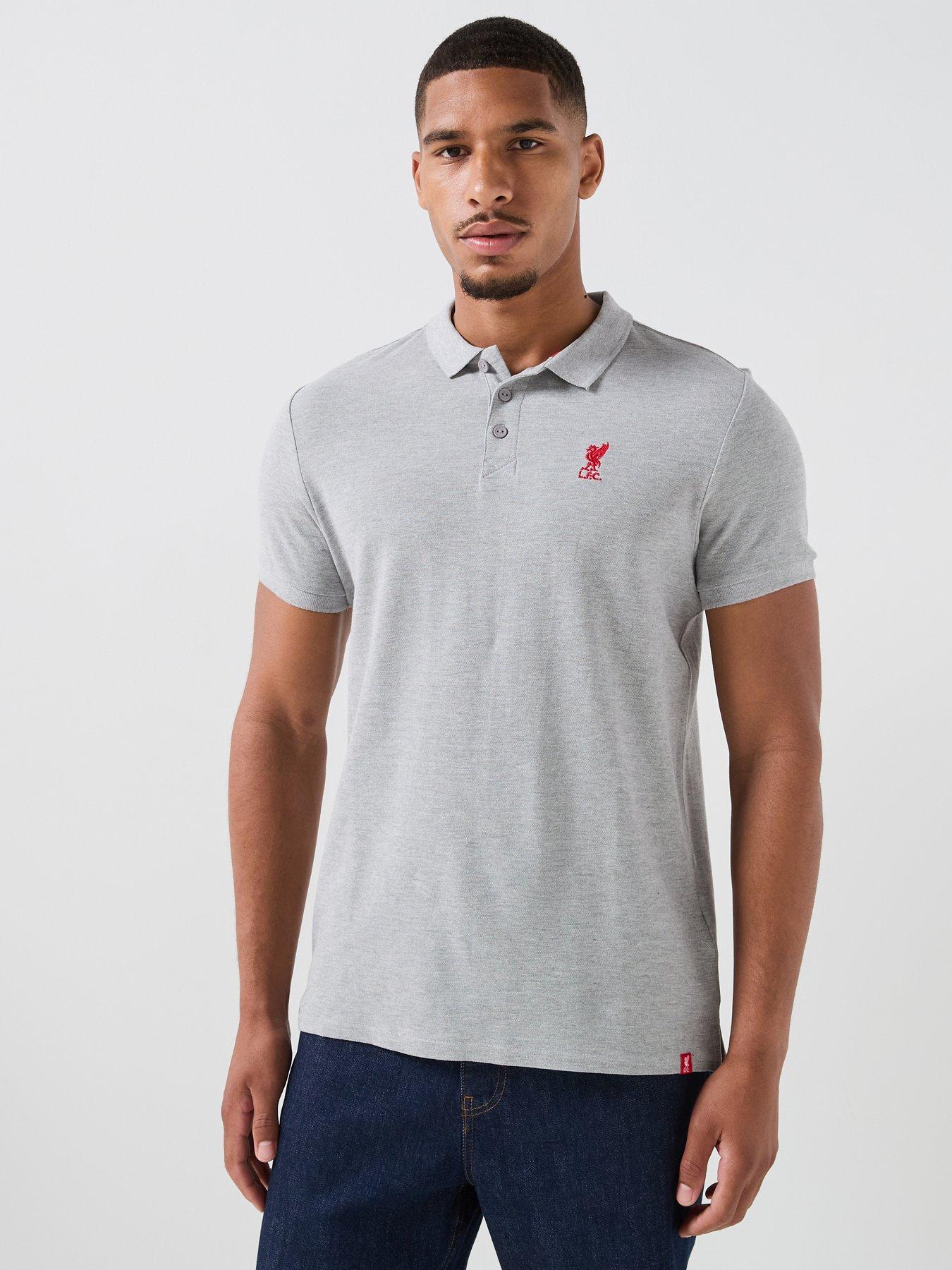 Liverpool FC Mens Polo Shirt - Grey