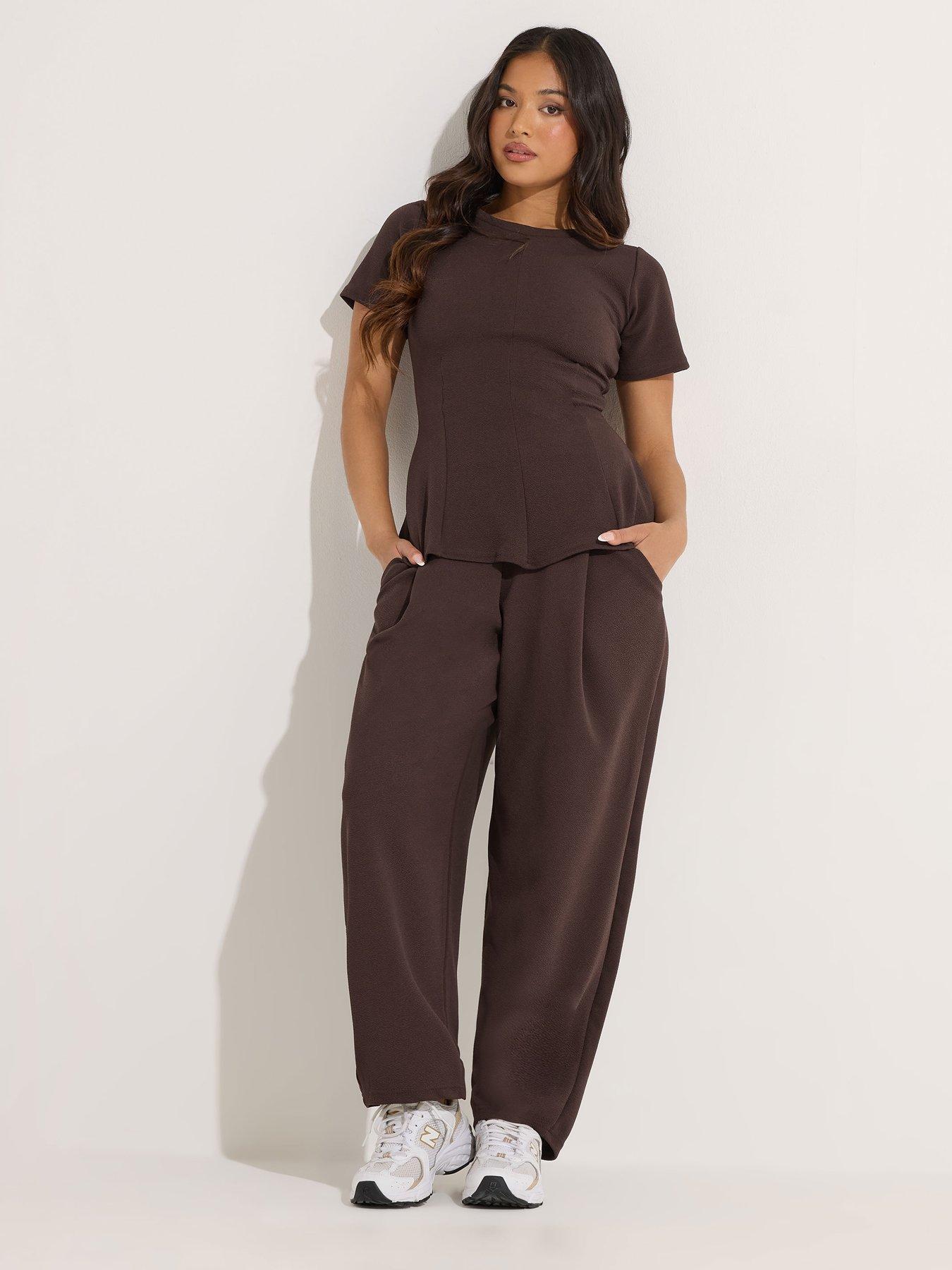 Image 3 of 5 of PixieGirl Petite Barrel Trousers